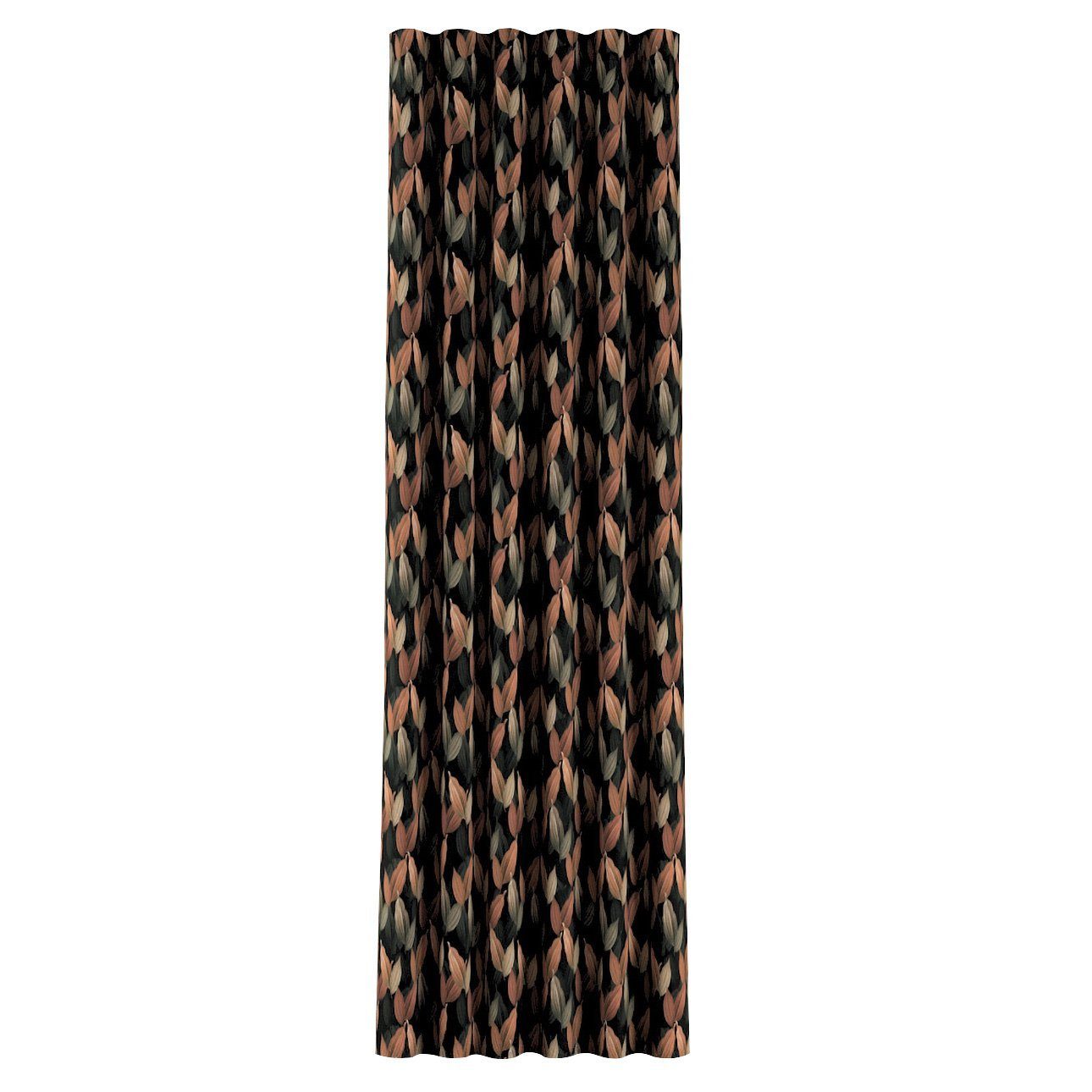 schwarz- Abigail, Wellenvorhang Dekoria cm, Vorhang braun 65x100
