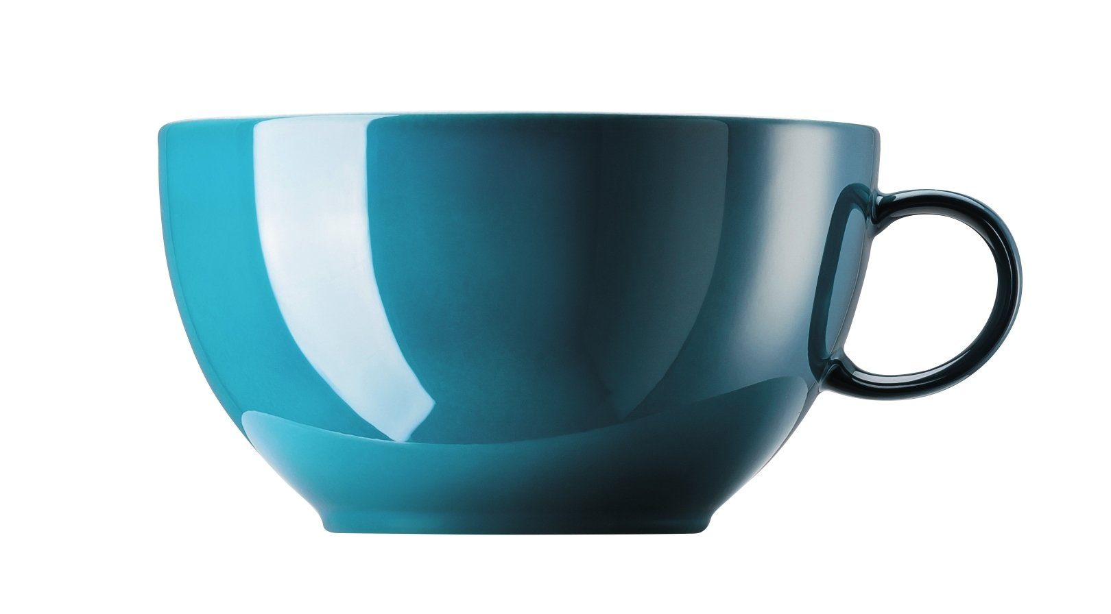 Thomas Porzellan Tasse Sunny Day Seaside Green Cappuccino Obertasse 0,38l, Porzellan, Tassen