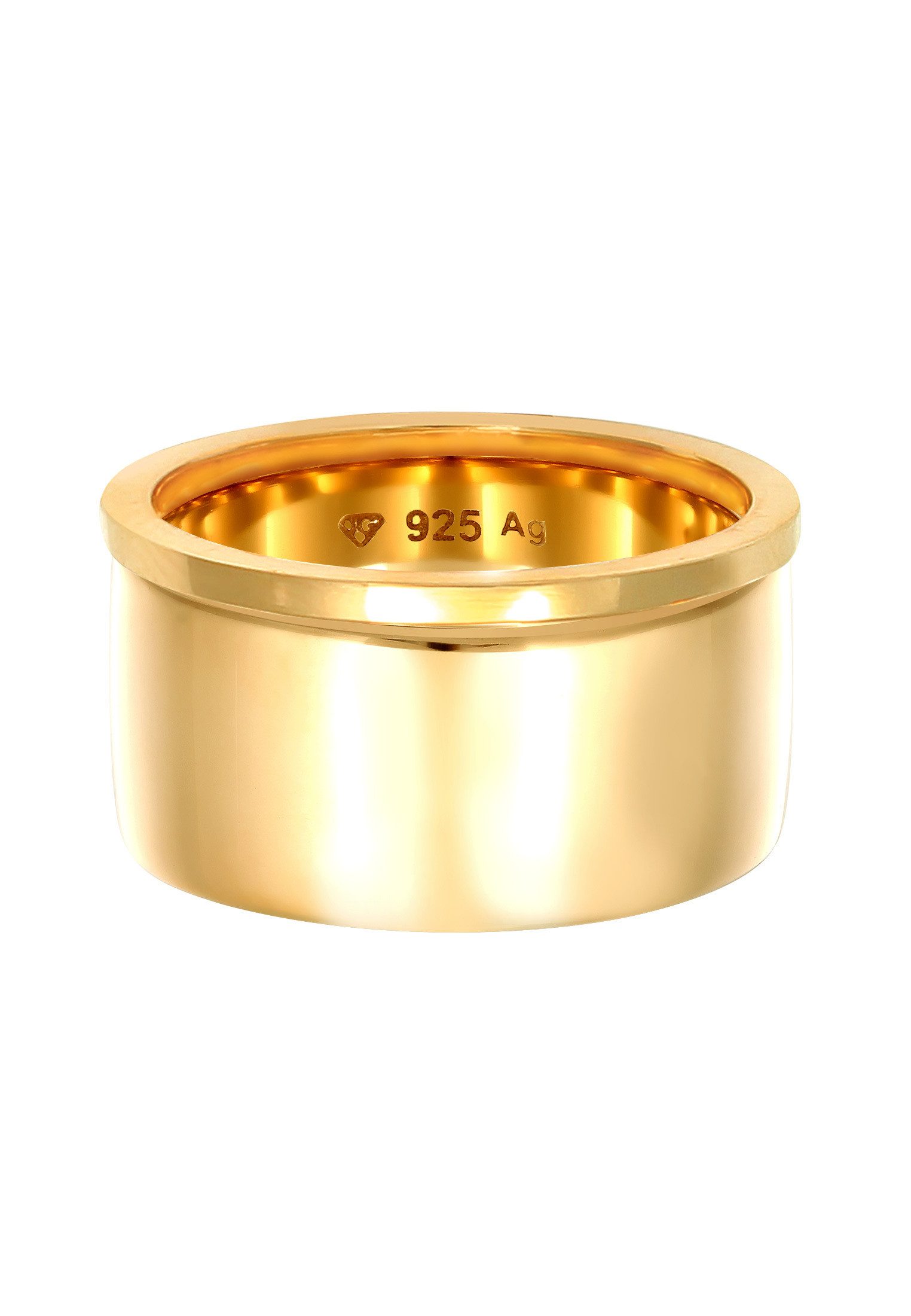 Elli Ring-Set Bandring Stacking Breit Schmal Basic 2er Set 925 Sterling Silber, Ring Set