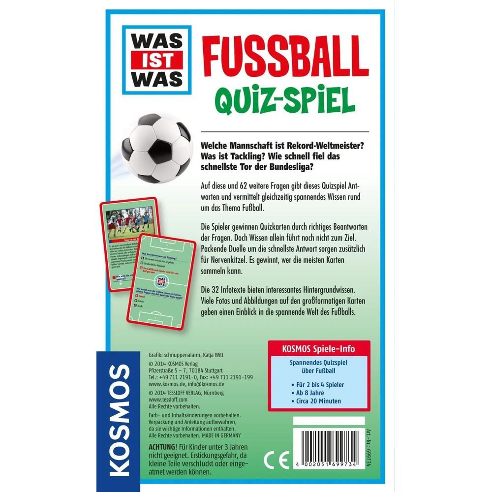 Kosmos Spiel Was ist Was Fußball Quiz-Spiel