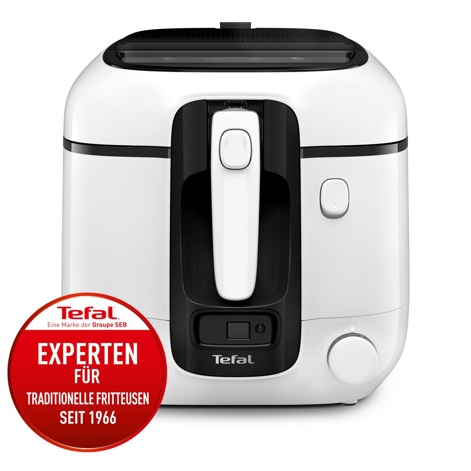Tefal Fritteuse Super Uno, XL Kapaziät, bis zu 6 Personen, weniger Frittiergerüche, 1800 W, Kapazität 2,2 l Öl / 1,5 kg Frittiergut, spülmaschinengeeignet, FR3140