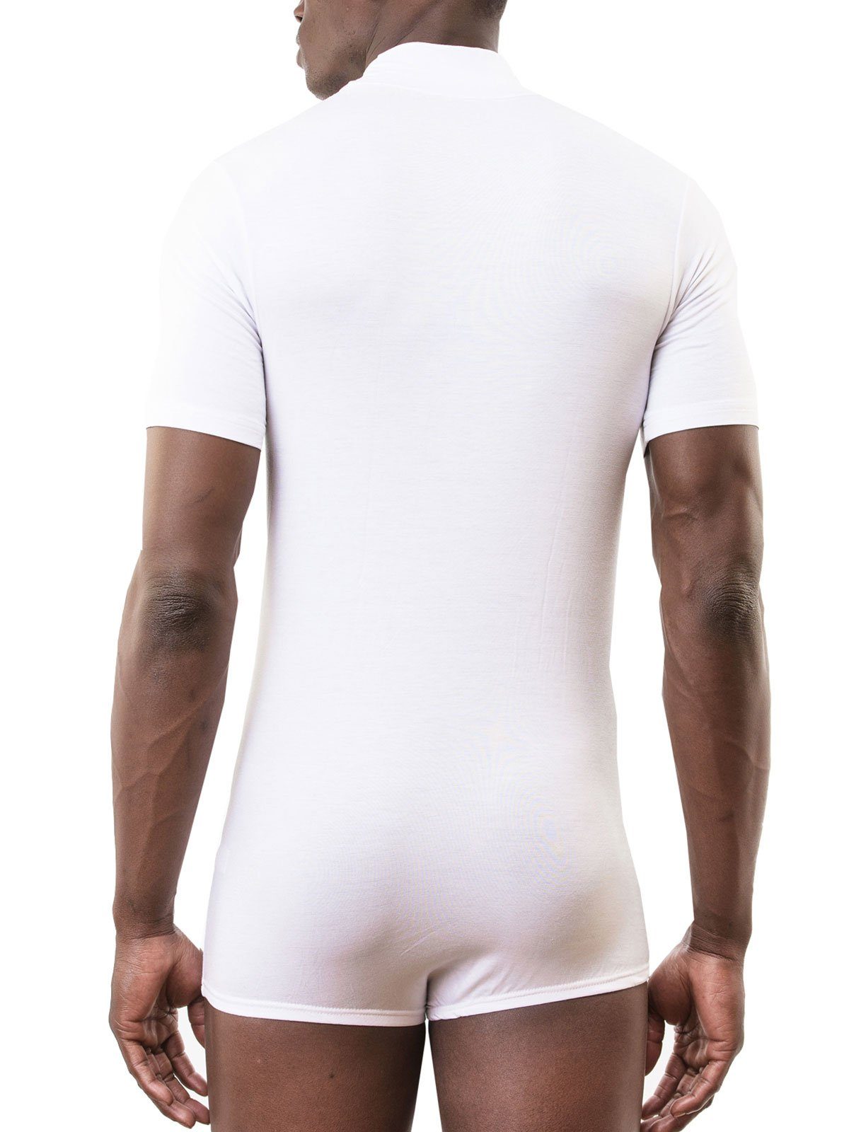 Männerbody T-Shirt-Body Unterhemd Business Herrenbody KC5013 Cologne Kefali Weiß