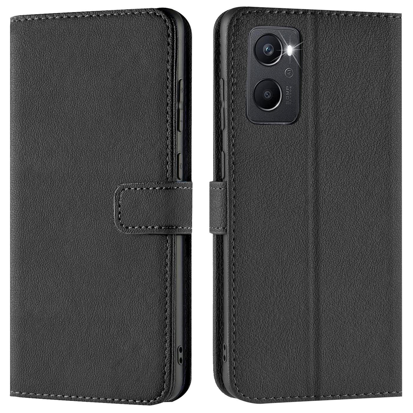 CoolGadget Handyhülle Wallet Klapp Tasche Book Case für OPPO A96 / A76 6,59 Zoll, Hülle Klapphülle Flip Cover Etui Schutzhülle