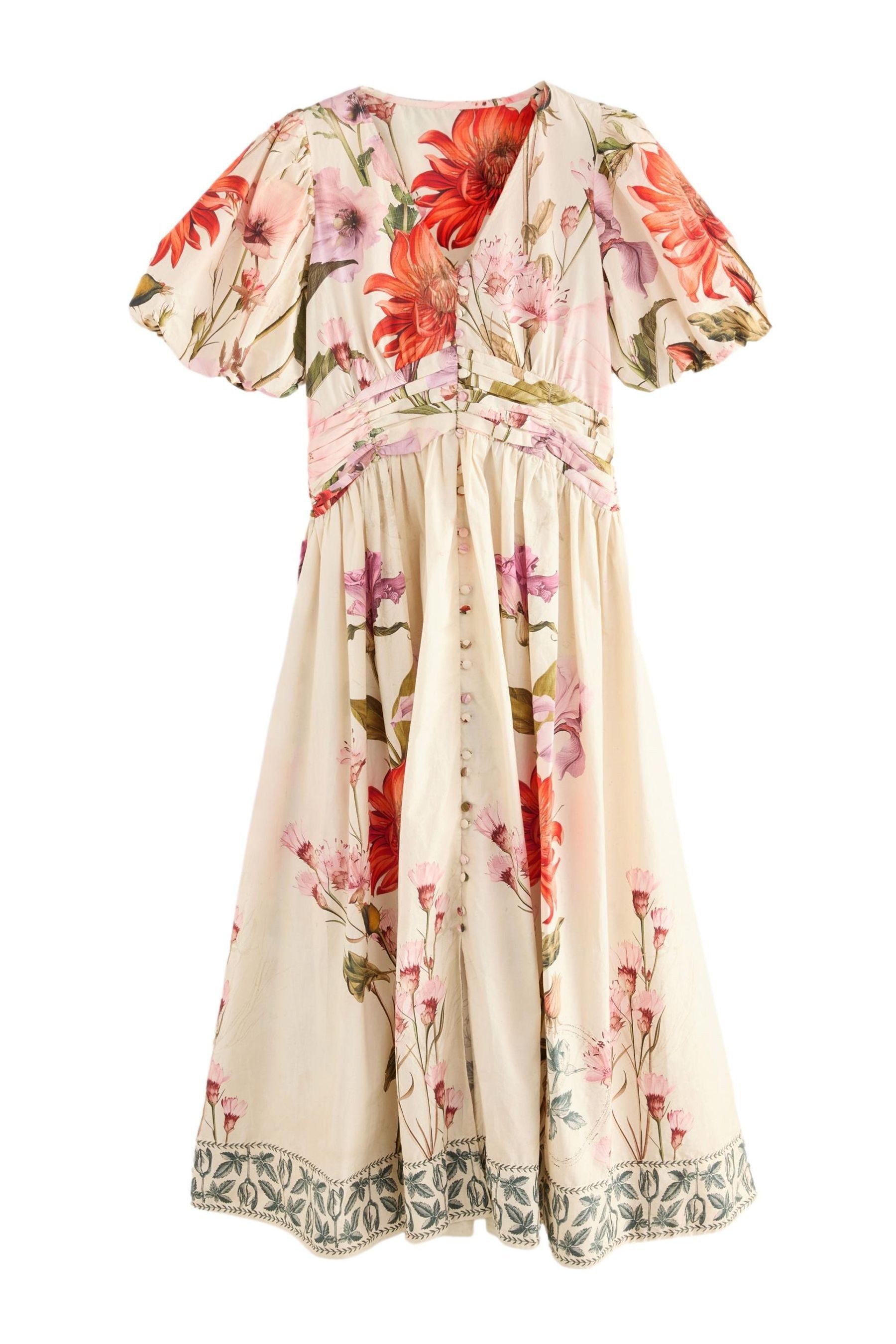 Maxikleid Festliches Maxikleid mit Puffärmeln, Kurzgröße