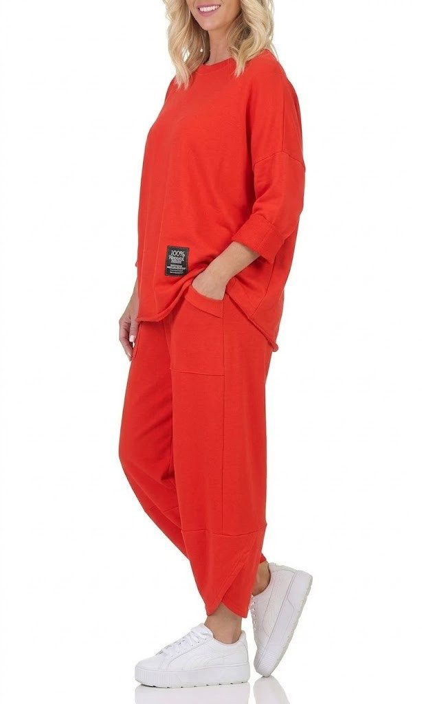 simaranda Jogginganzug Damen Jogginganzug 6171 36-42 Rot