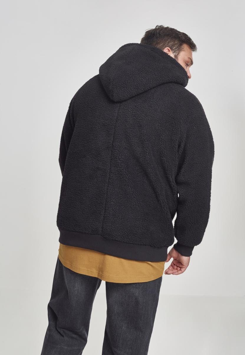 URBAN Sherpa Herren black (1-tlg) Hoody Sweater CLASSICS