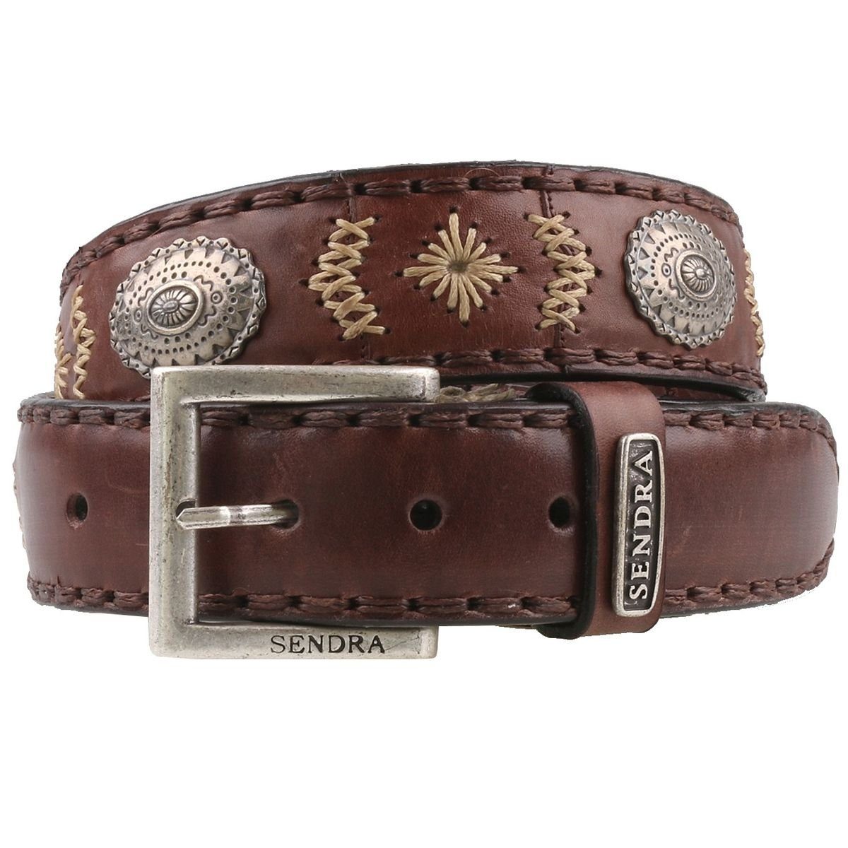 Sendra Boots Ledergürtel 8535-braun günstig online kaufen