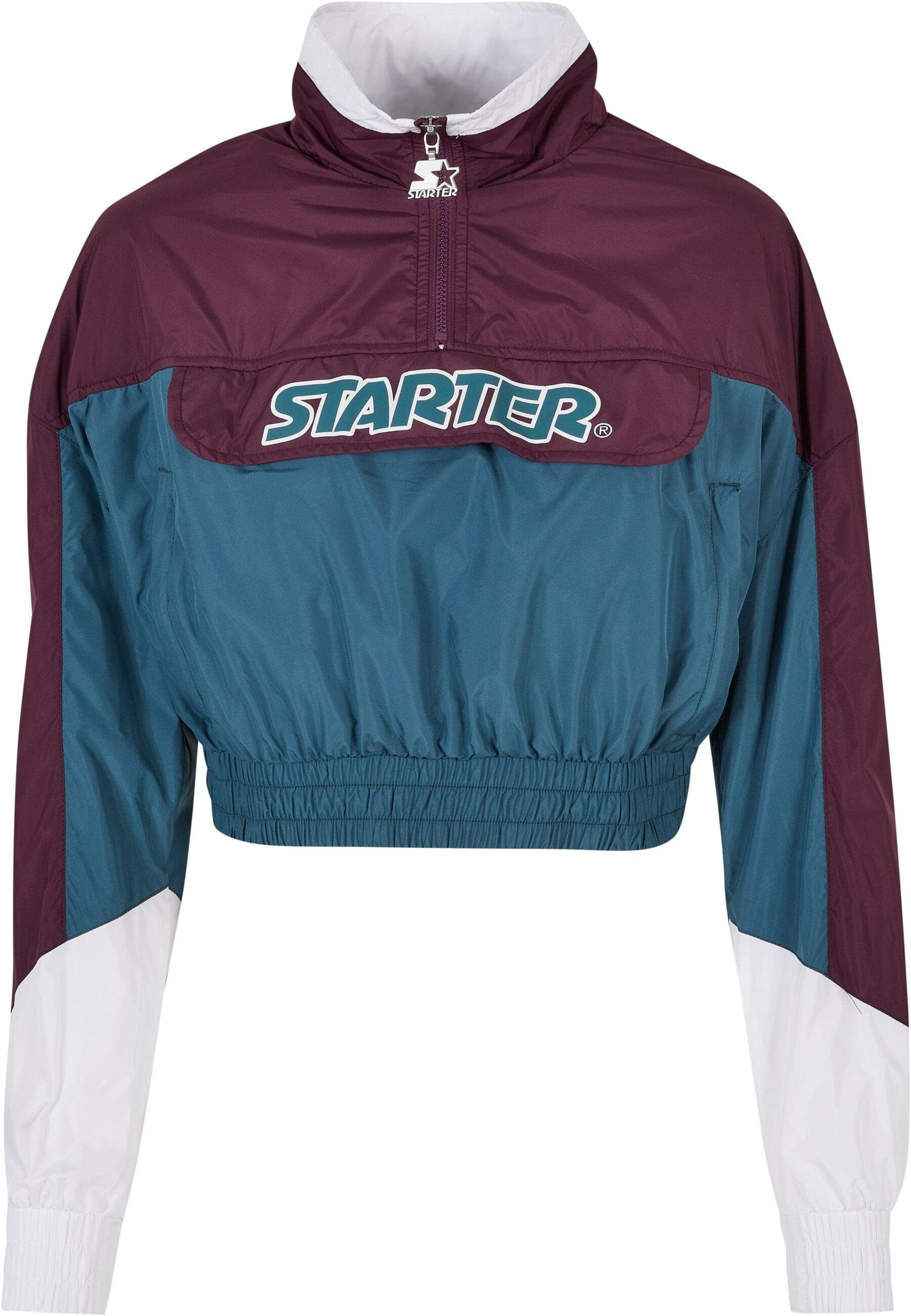 Starter Black Label Outdoorjacke darkviolet/teal Damen Starter Over Colorblock (1-St) Pull Ladies Jacket