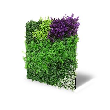 JANGAL 3D Wandpaneel Modular Wall, 520 x 520 mm, Design Flora, Violett