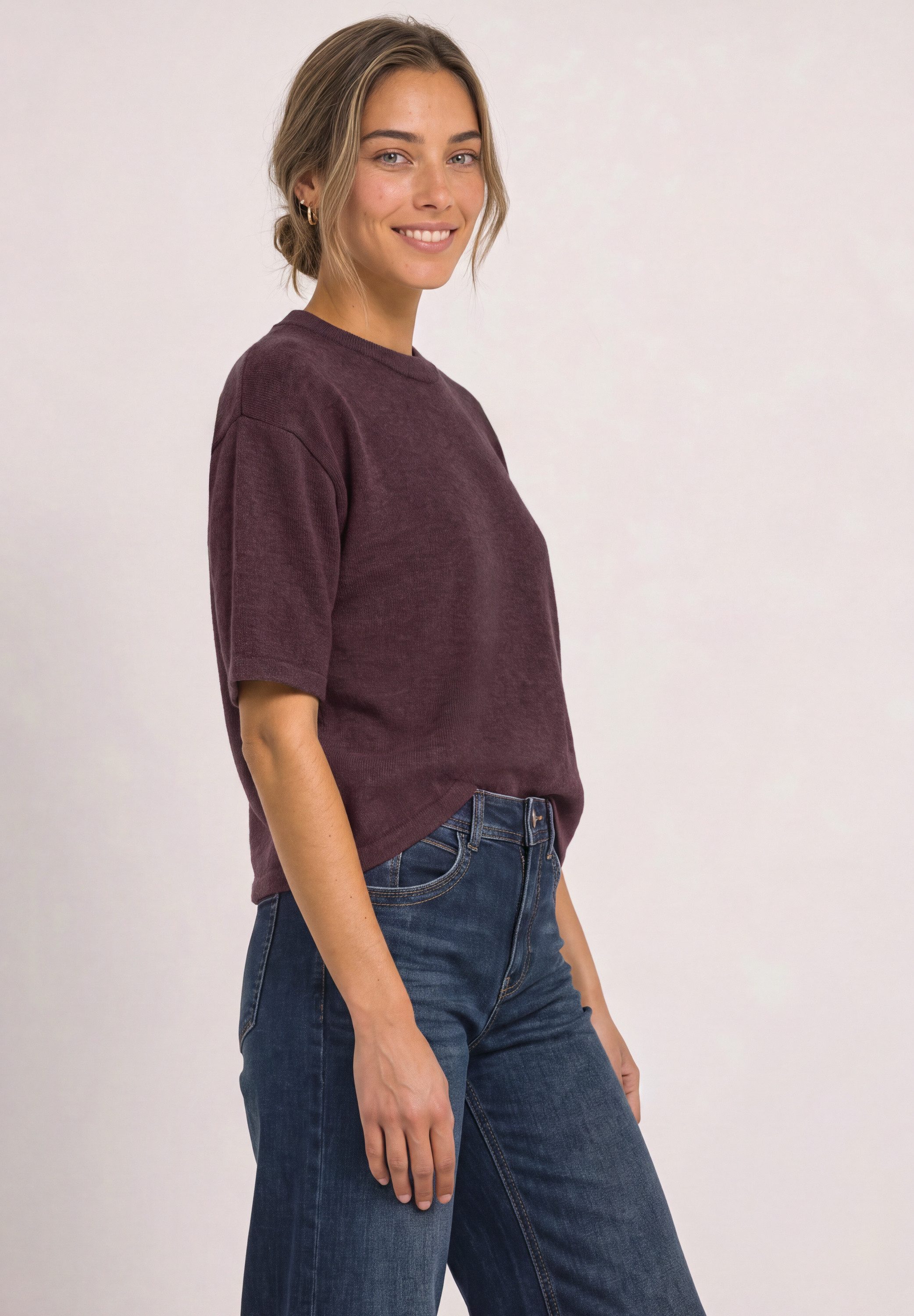 STREET ONE 3/4 Arm-Pullover mit 3/4 Ärmeln