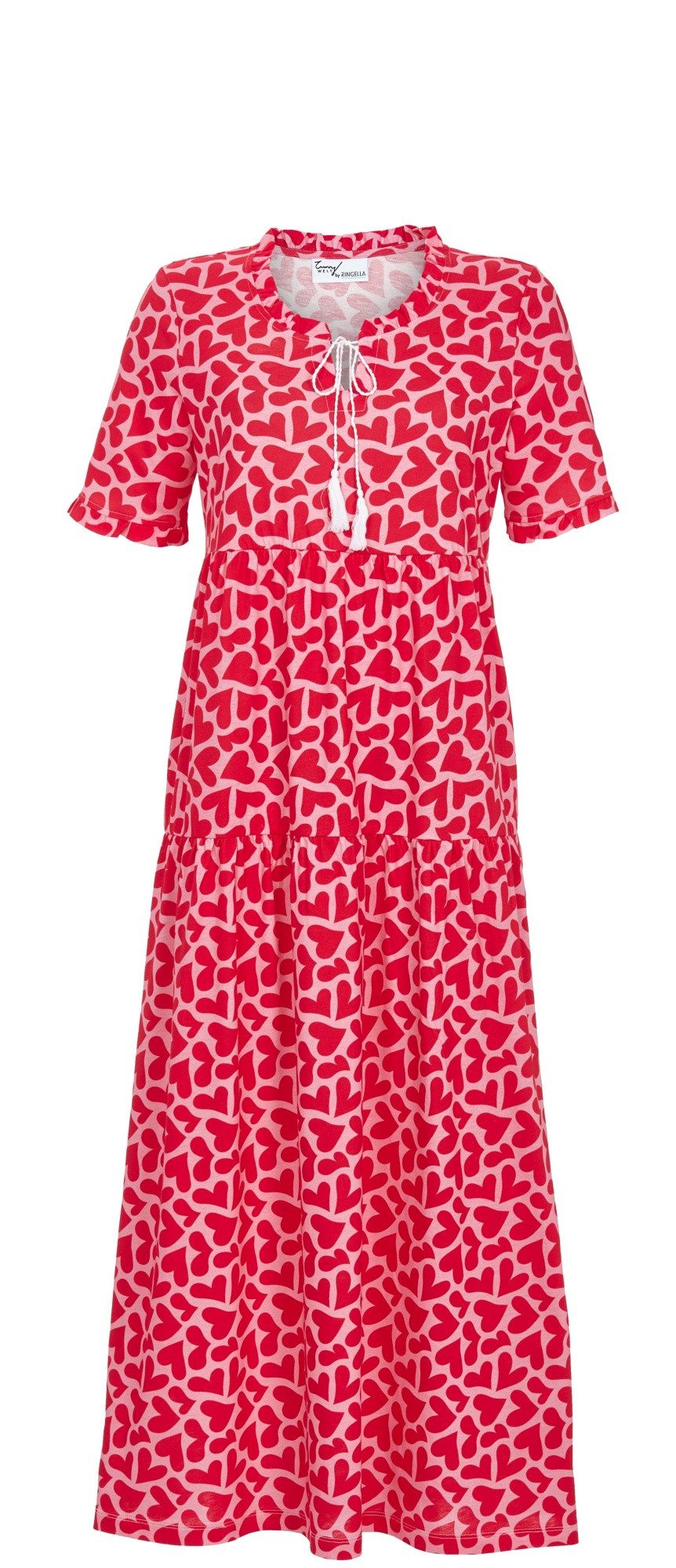 Ringella Sommerkleid Maxikleid mit Stufen und Rüschen