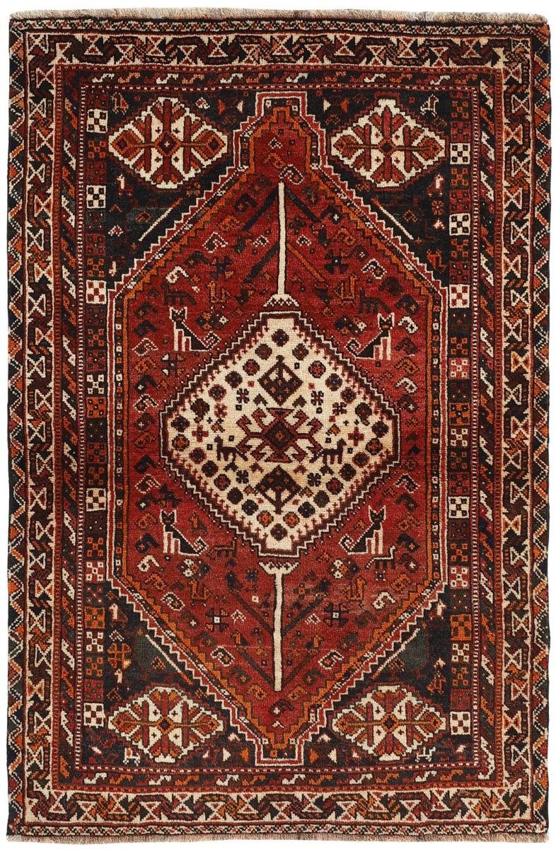 Orientteppich Ghashghai 114x173 Handgeknüpfter Orientteppich / Perserteppich, Nain Trading, rechteckig, Höhe: 12 mm | Kurzflor-Teppiche