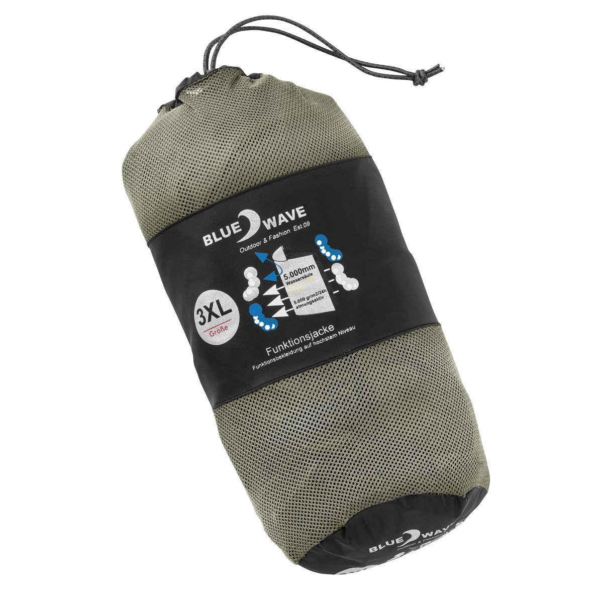 Blue Wave Funktionsjacke Blue Wave leichte Funktionsjacke schwarz große Grö günstig online kaufen