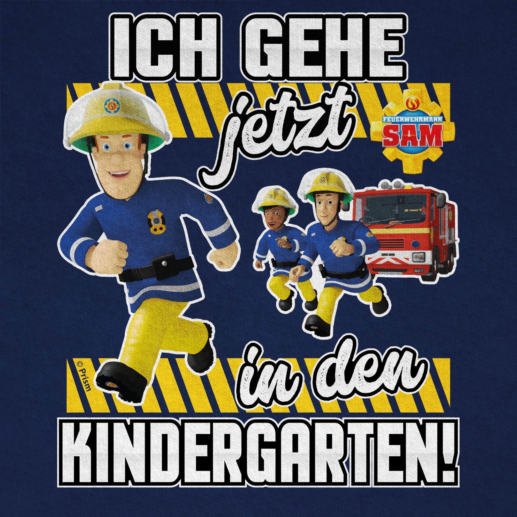 Shirtracer T-Shirt Ich gehe jetzt in den Kindergarten! (1-tlg) Feuerwehrmann Sam Jungen