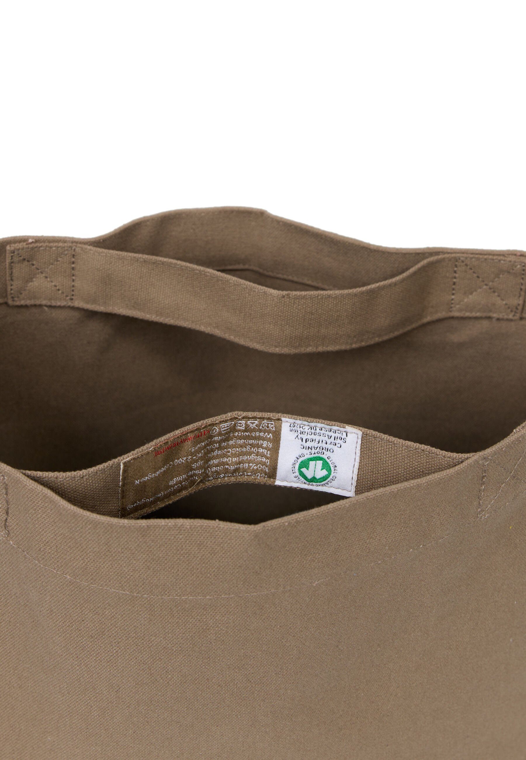 The Organic Company Beuteltasche Meine Organische Tasche, GOTS Bio-Baumwolle zertifizierte Clay