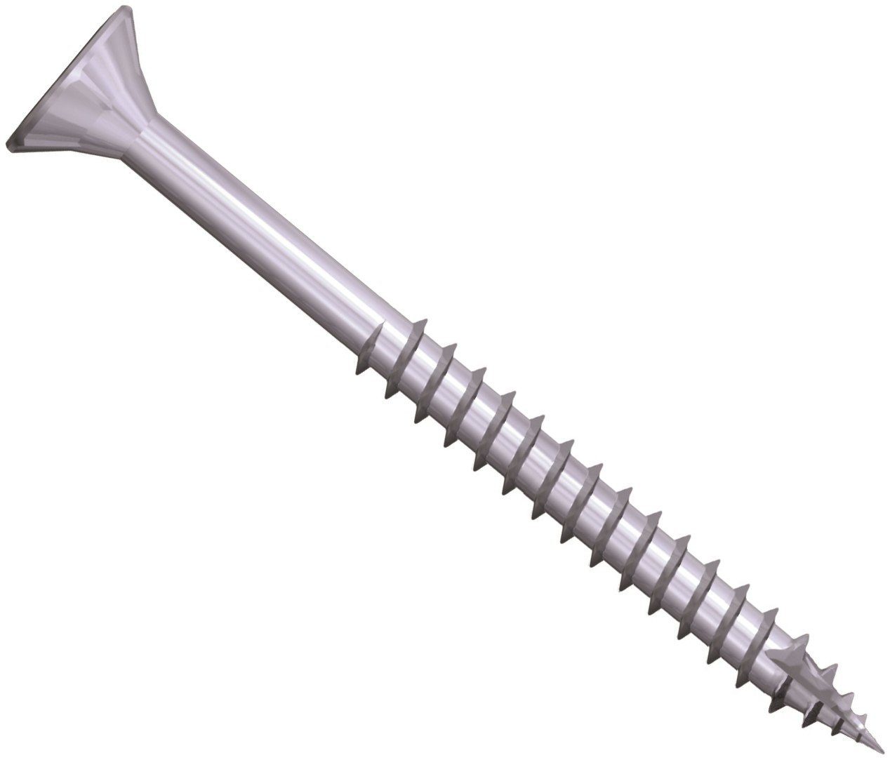 Jet-Fast Spanplattenschraube Universalschrauben Pro Inox 100/200 Stück, (Edelstahl A2, korrosionsbeständig), Schneidspitze und Fräsrippen für Holzverschraubungen