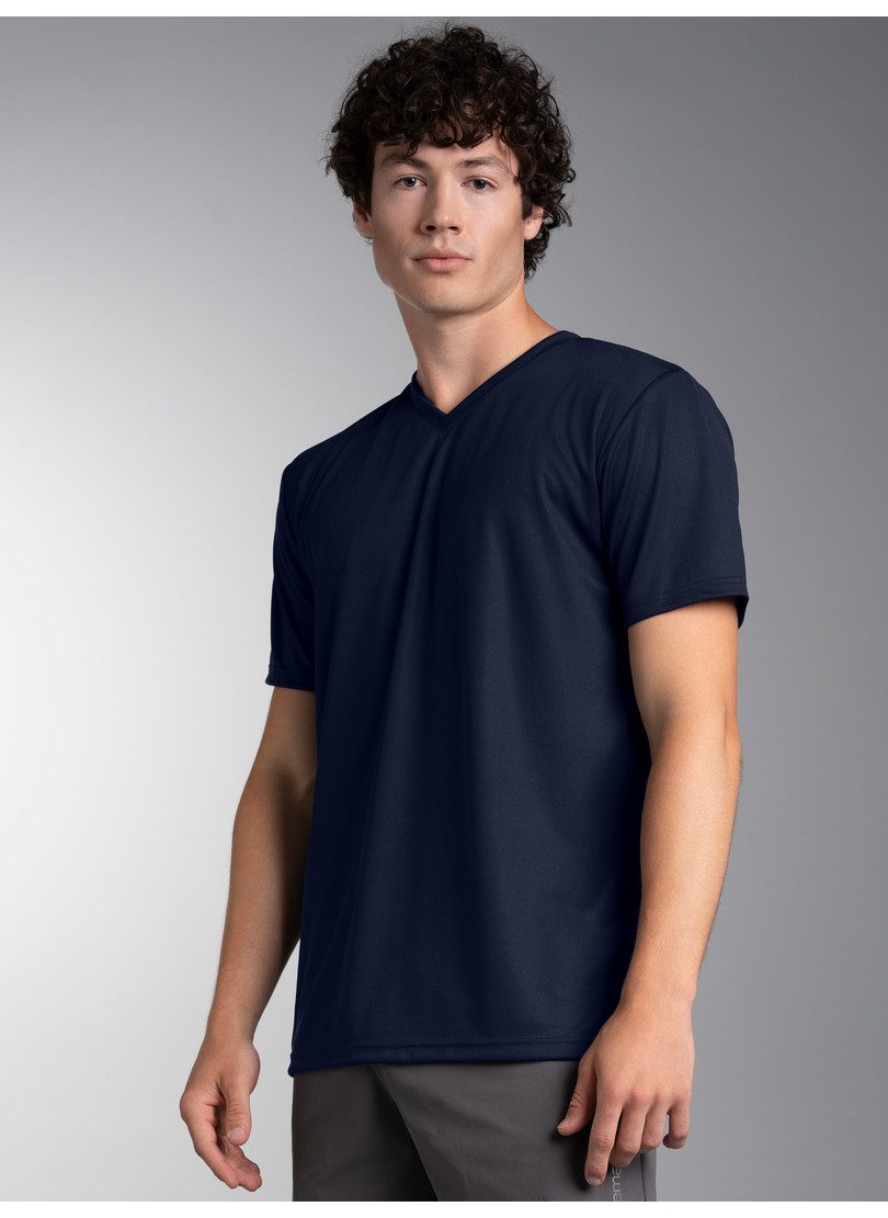 Trigema T-Shirt TRIGEMA V-Shirt COOLMAX® (1-tlg)
