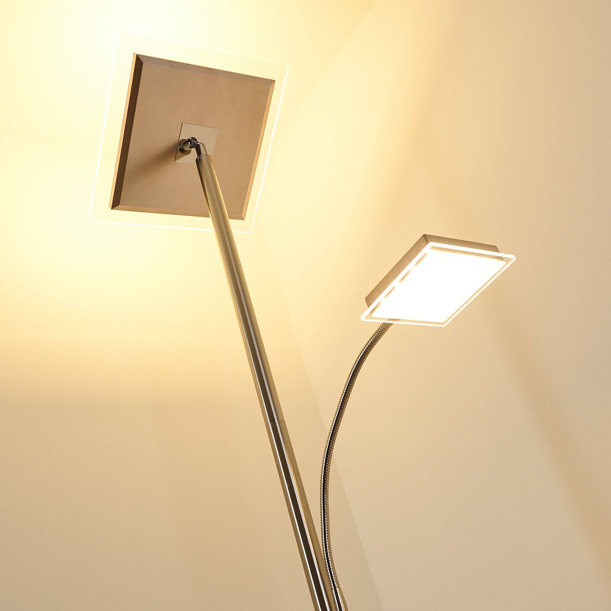 Stand Steh Wohn Zimmer Schlaf Boden Design Lese hofstein LED Deckenfluter Touchdimmer Lampen