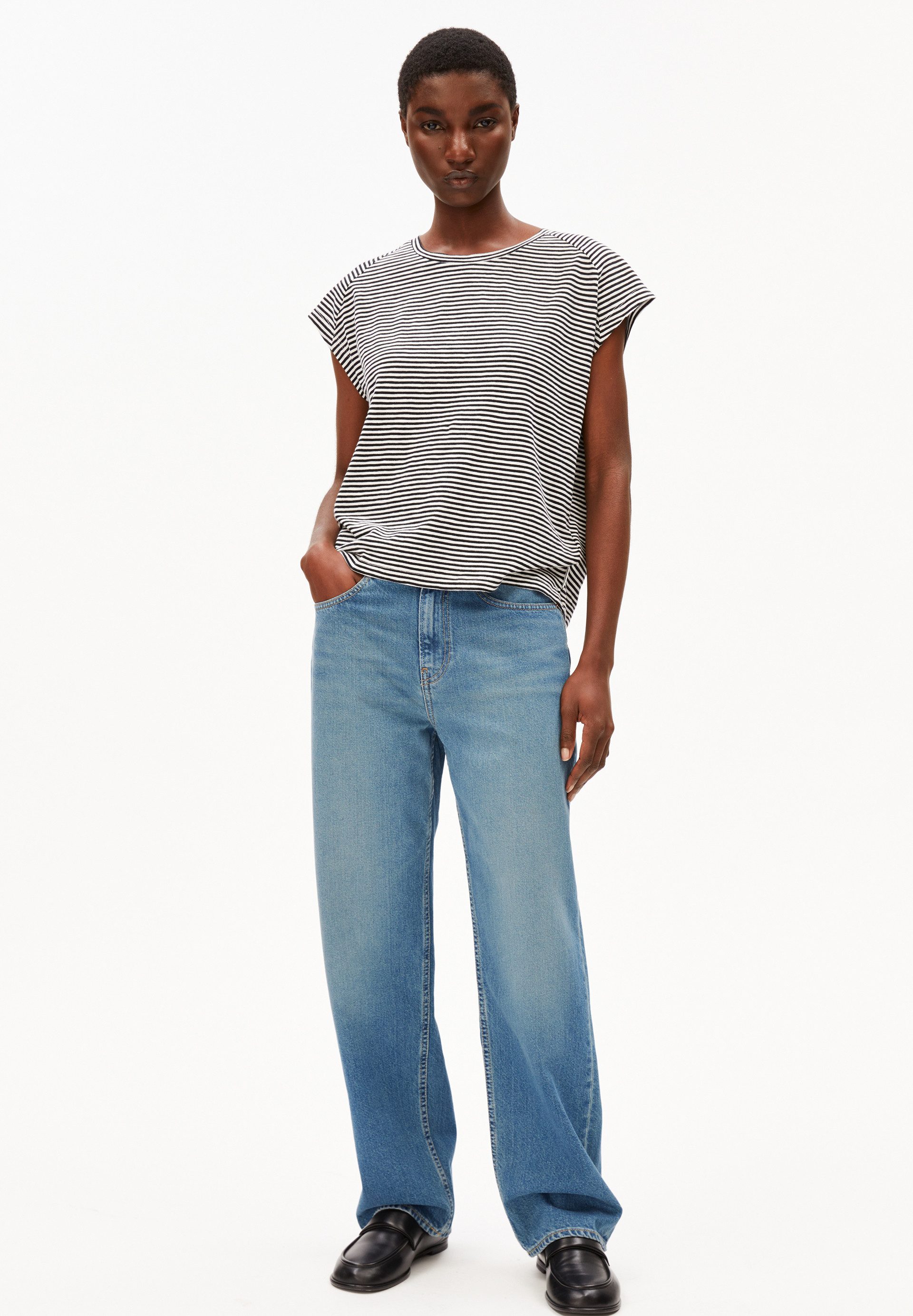 Armedangels T-Shirt ONELIAA LOVELY STRIPES T-Shirt aus Bio-Baumwolle (Loose günstig online kaufen