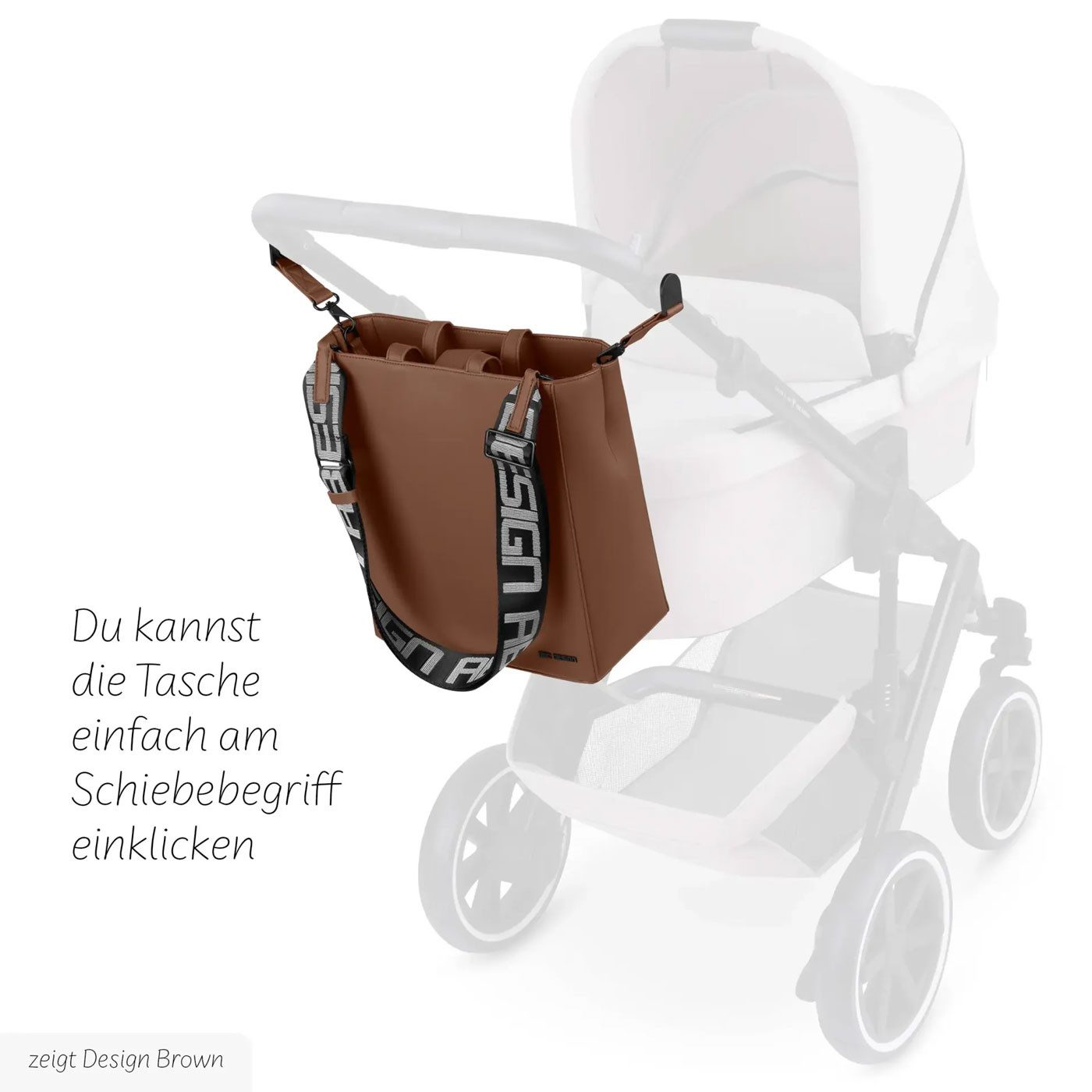 ABC Design Wickeltasche Tote Bag Daily, Farbe: Dark Brown