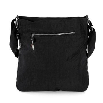 BAG STREET Umhängetasche Bag Street Damenhandtasche Umhängetasche (Umhängetasche), Umhängetasche Nylon, schwarz ca. 31cm x ca. 33cm