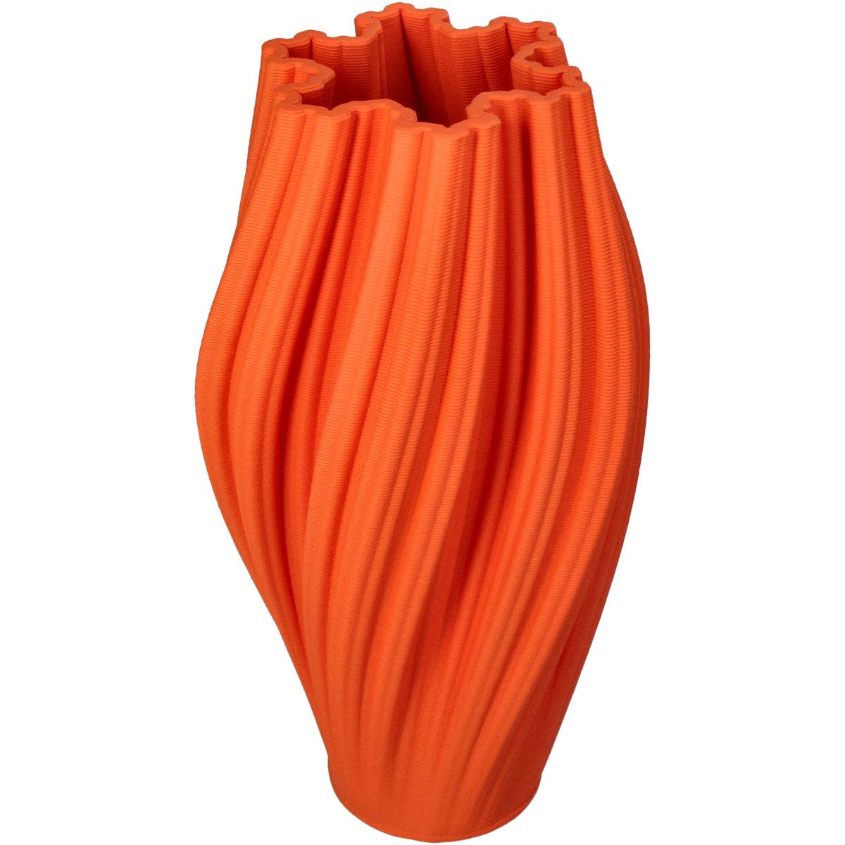 Kersten BV Dekovase "Weiche Flamme" Porzellan Orange (1 St), 14 x 14 x 28 c günstig online kaufen