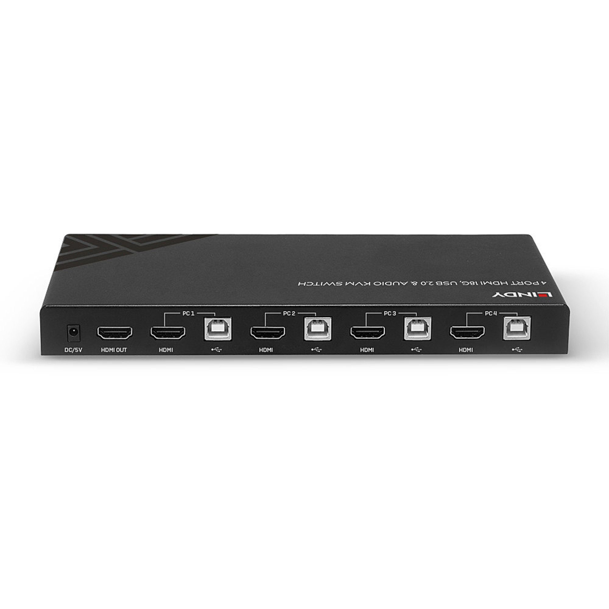 HDMI KVM USB Lindy Netzwerk-Switch & 2.0 Switch Lindy 4K60, 4 Port