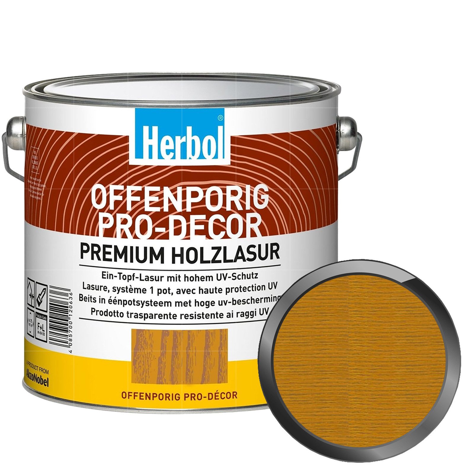 Herbol Lasur Offenporig Pro-Decor - 0.75 Ltr