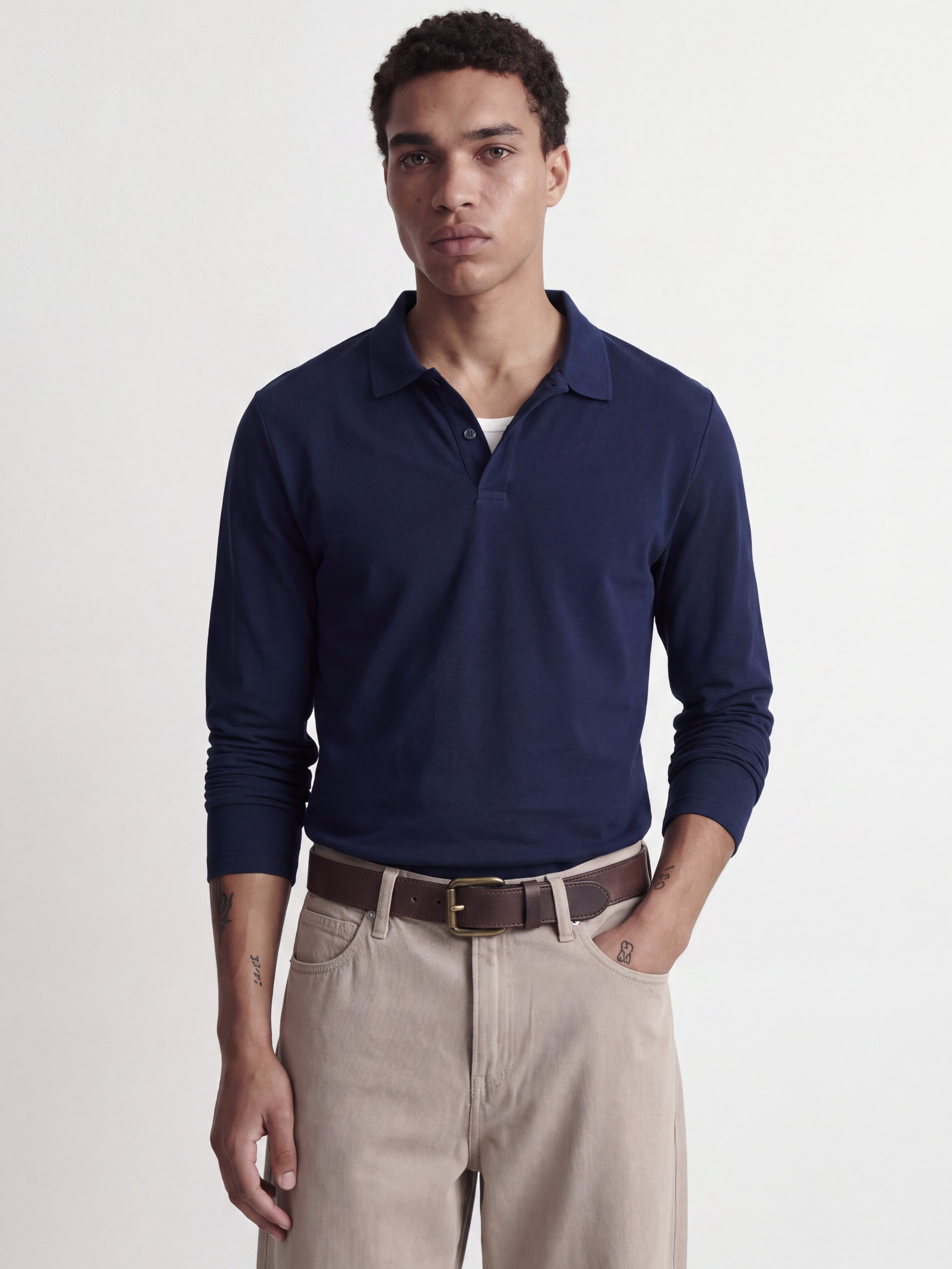 Jack & Jones Poloshirt JJKANE POLO LS Baumwollmischung, regular fit