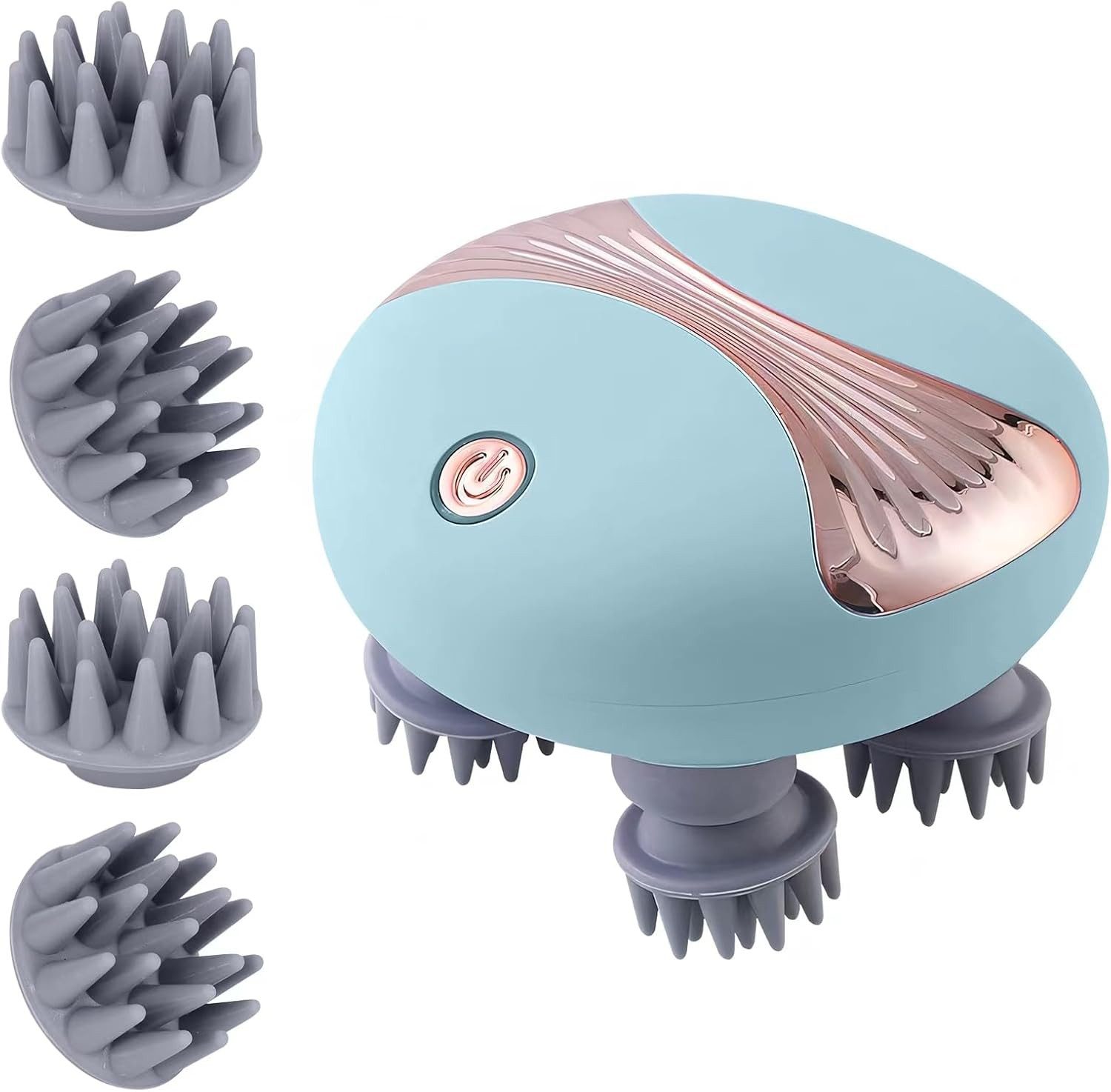 AURIVION Massagegerät Elektrisches Kopfmassagegerät mit 3 Massagemodi, Set 1-tlg., Massagegerät zur Entspannung für Zuhause und unterwegs, Kopfhaut Massagegerät für Kopf, Nacken & Rücken