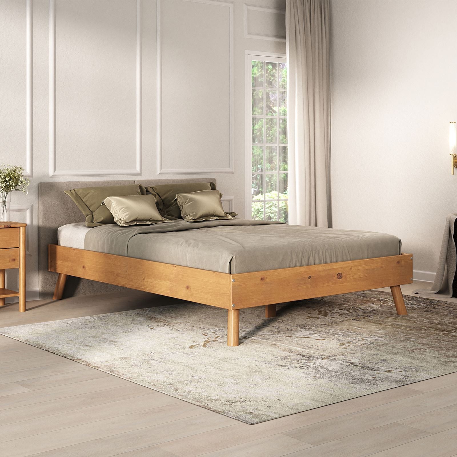IDIMEX Futonbett KARRI, modernes Massivholzbett 140x200cm günstig online kaufen