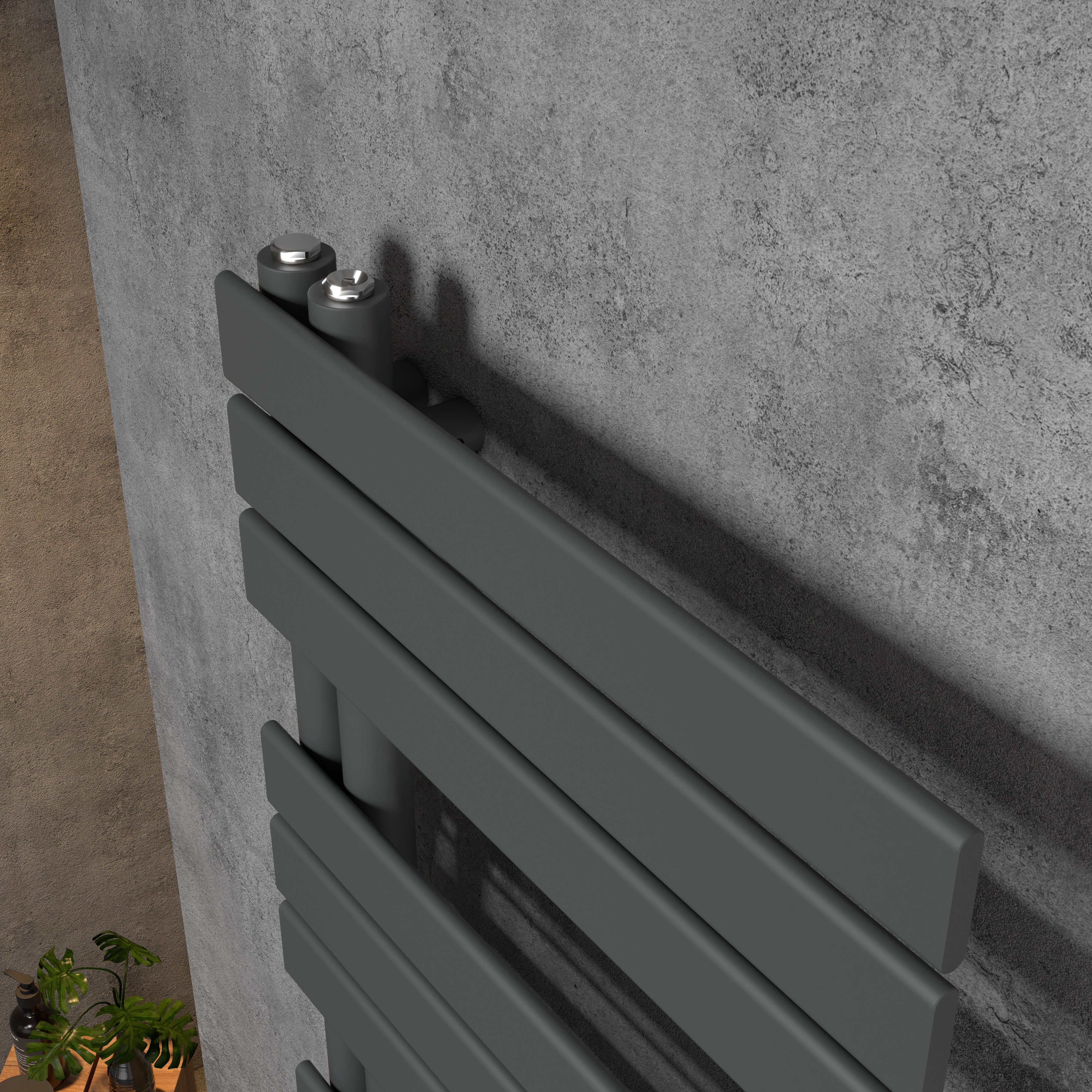 WITEN&NOCK Badheizkörper RUCHI Designheizkörper Handtuchtrockner Mittelansc günstig online kaufen