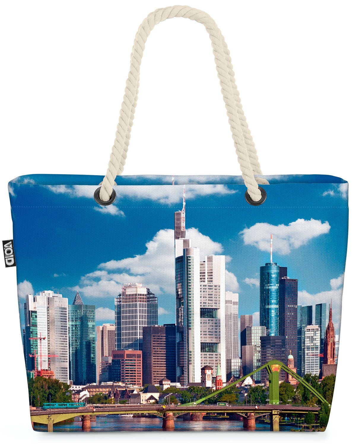 VOID Strandtasche (1-tlg), Frankfurt am Main Stadt Frankfurt am Main Stadt Skyline Reisen Urlaub