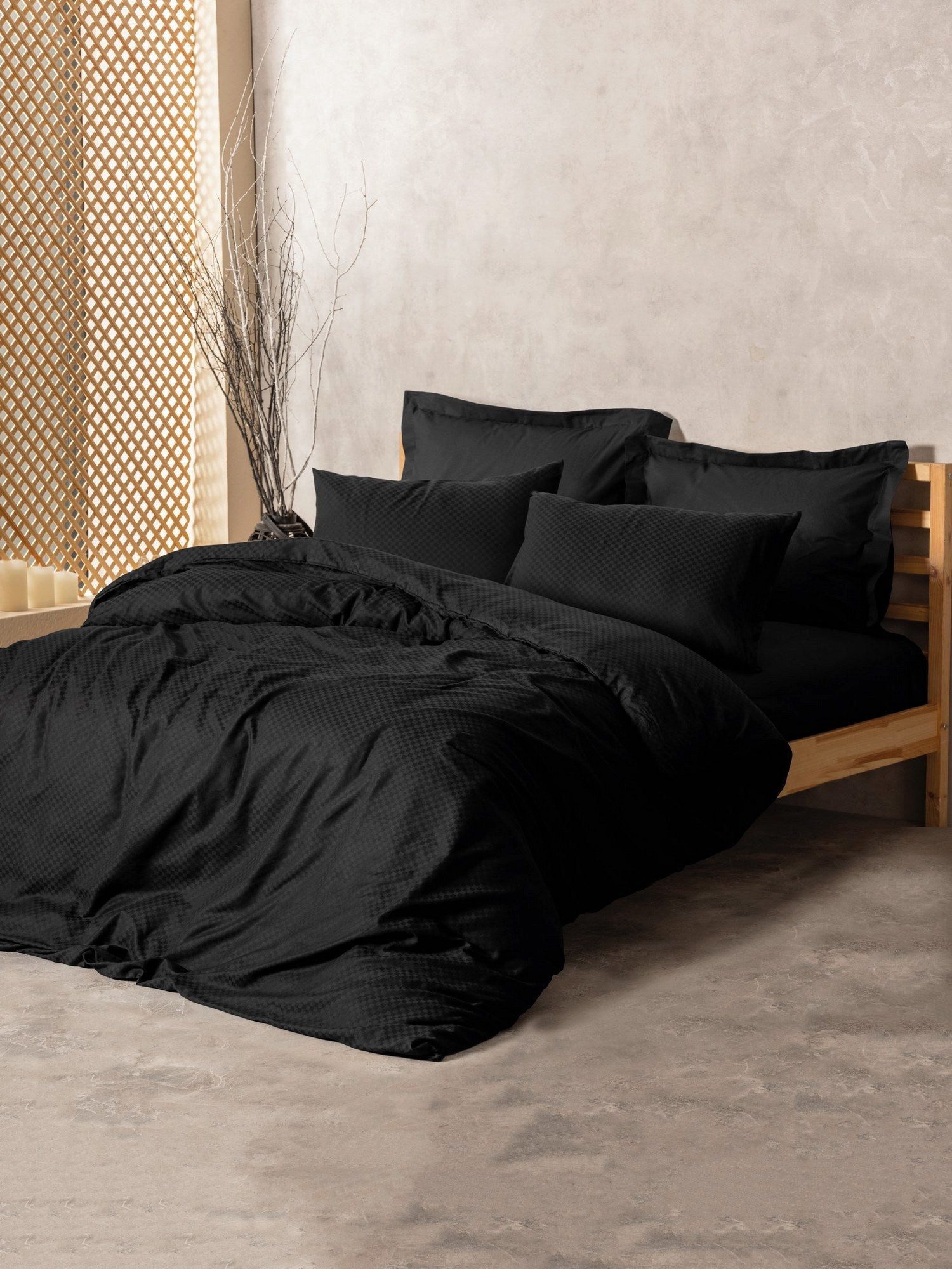 Luxusbetten24 Bettwäsche Bettwäsche-Set Schwarz günstig online kaufen