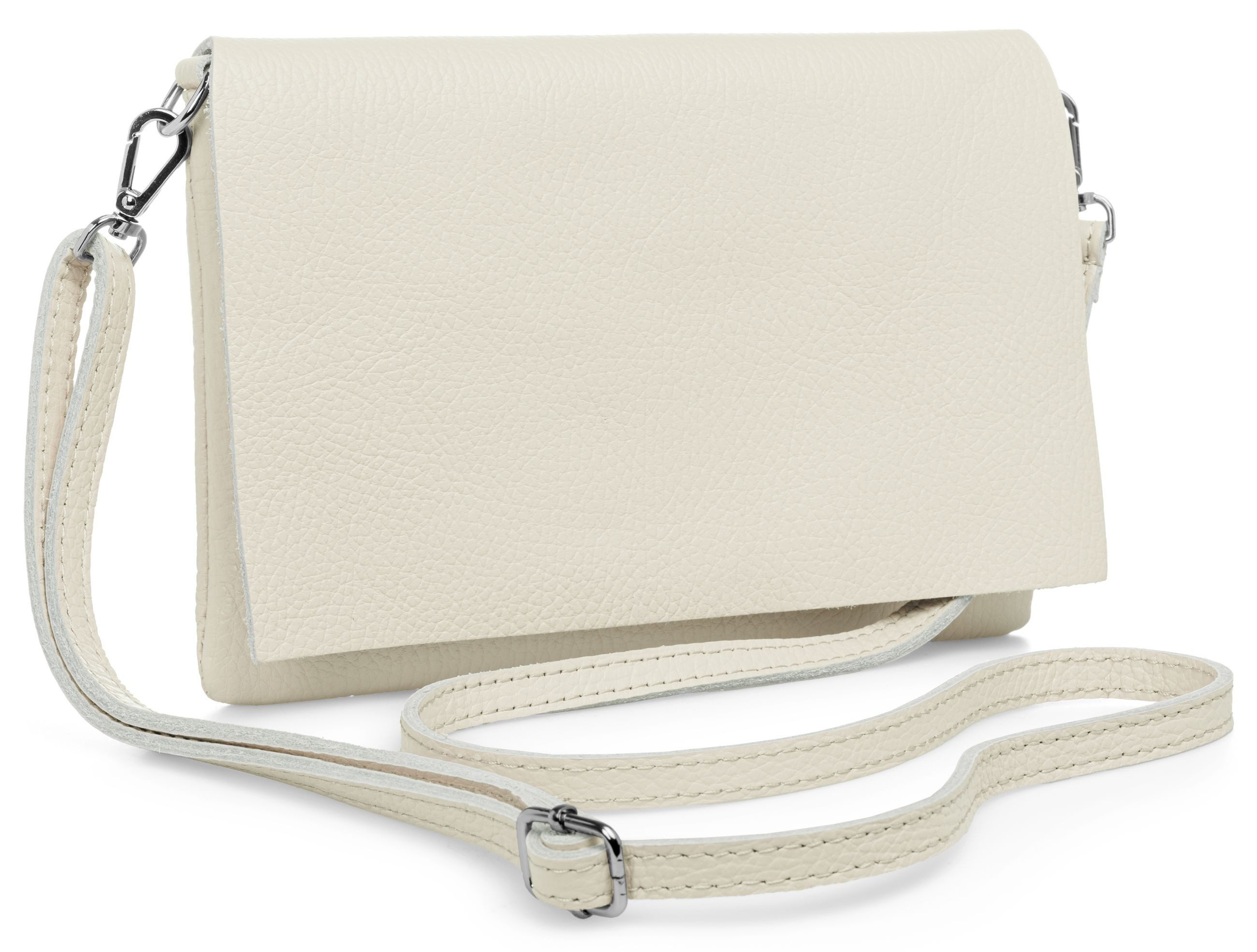Caspar Clutch Abendtasche Stilvolle Damen Leder Tasche -CLASSIC LINE- Modell No.839, leicht, elegant & unempfindlich - 100% Echtleder - Handmade in Italy
