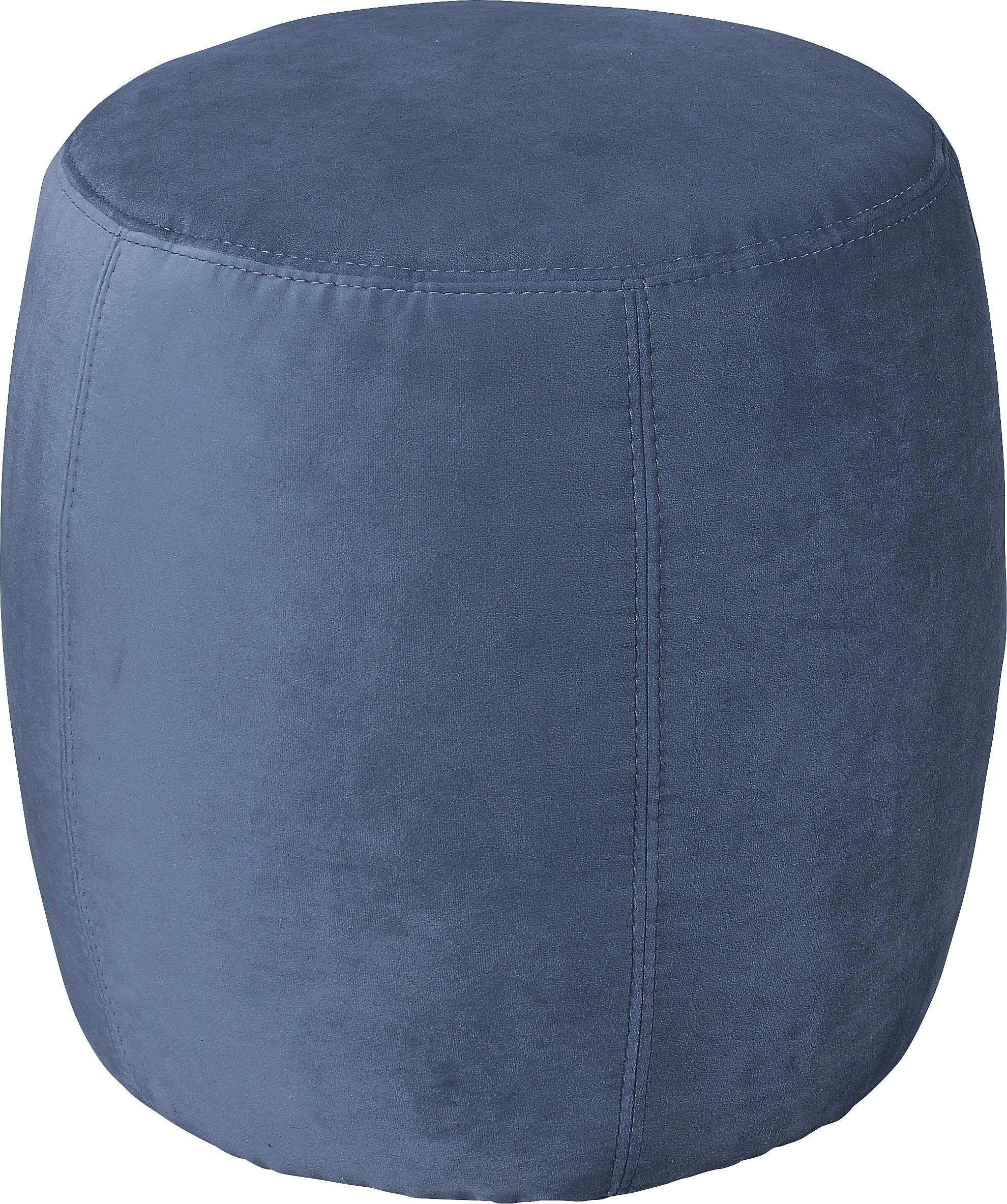 SCHÖNER WOHNEN-Kollektion Polsterhocker Tiny, in Velours oder Echtleder, B/T/H: 35/35/40 cm