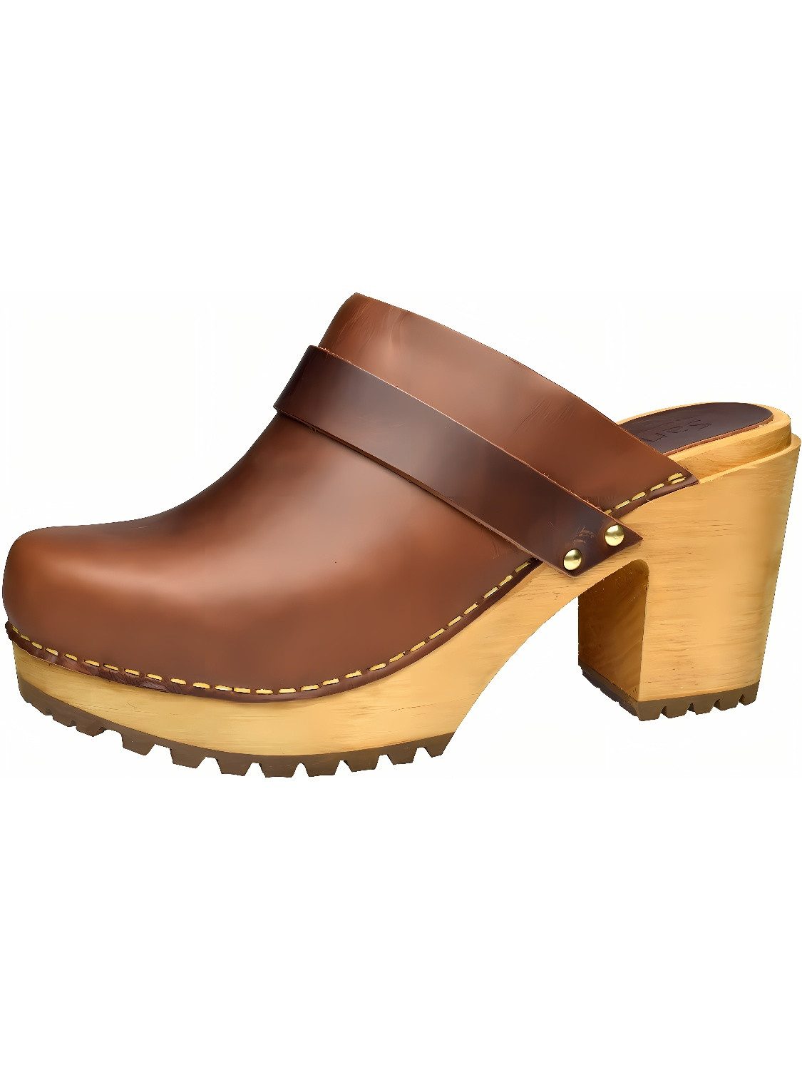 Wood-Peleni Chunk Open Clog