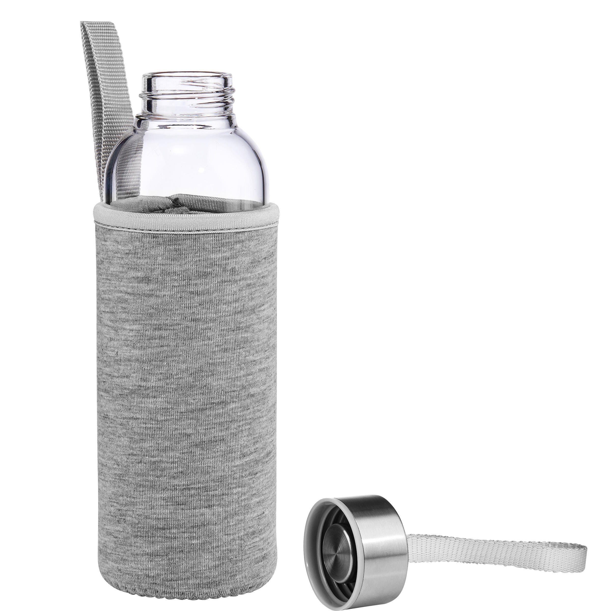 mit SMOOTHIE Trinkflasche Trinkflasche 500ml Grau Tasche BUTLERS