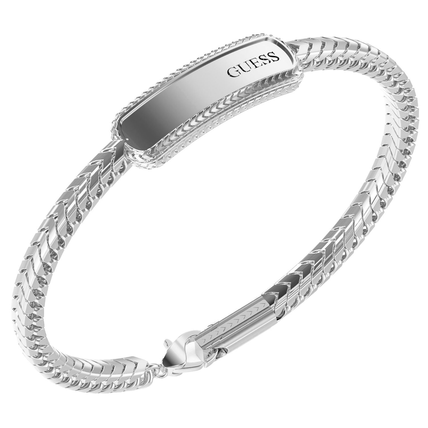 Guess Armband mit Gravur Armband - Stahl - Silber - Herren