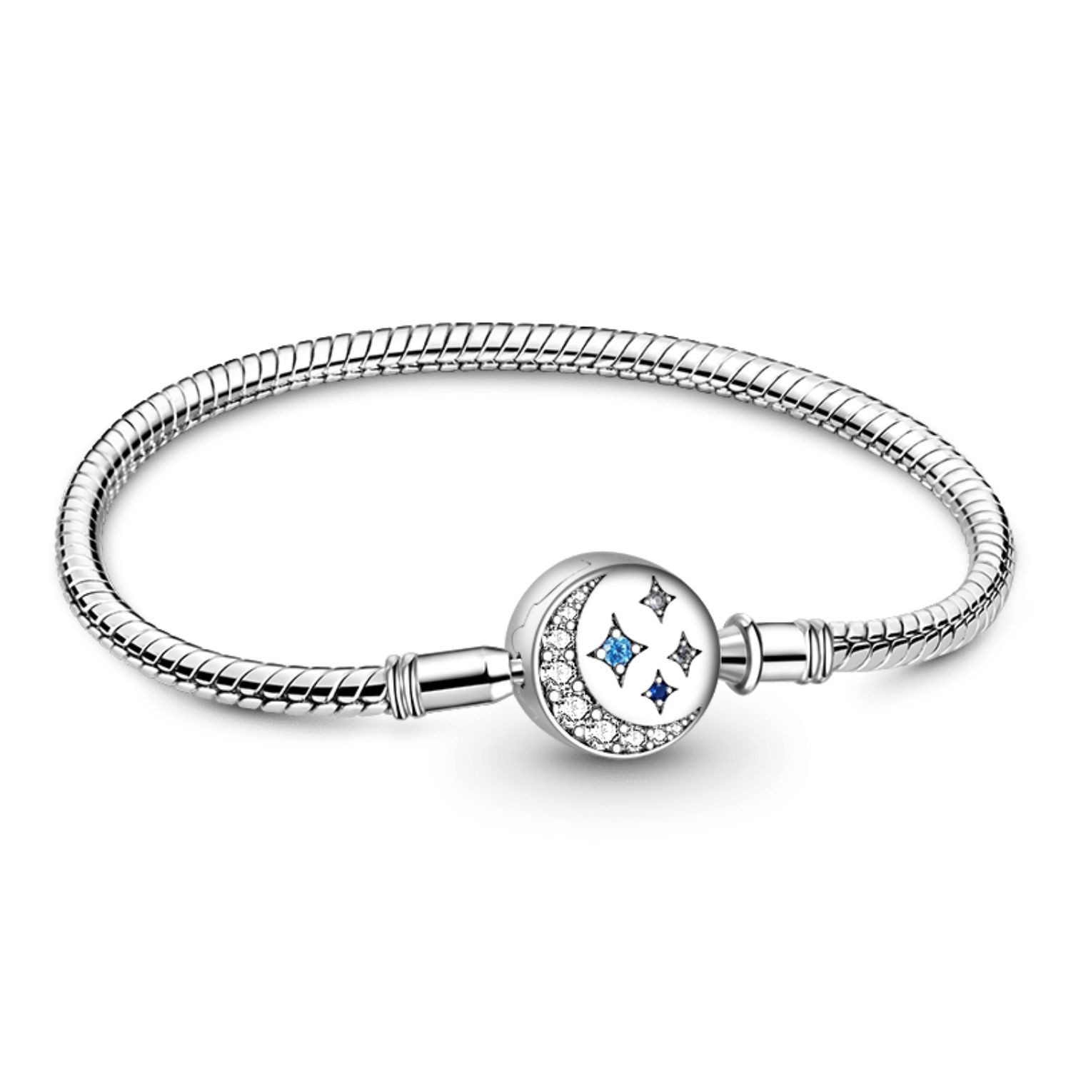 Perlenarmband Gnoce Armband Mond GNB027-21 Edelstahl/Silber
