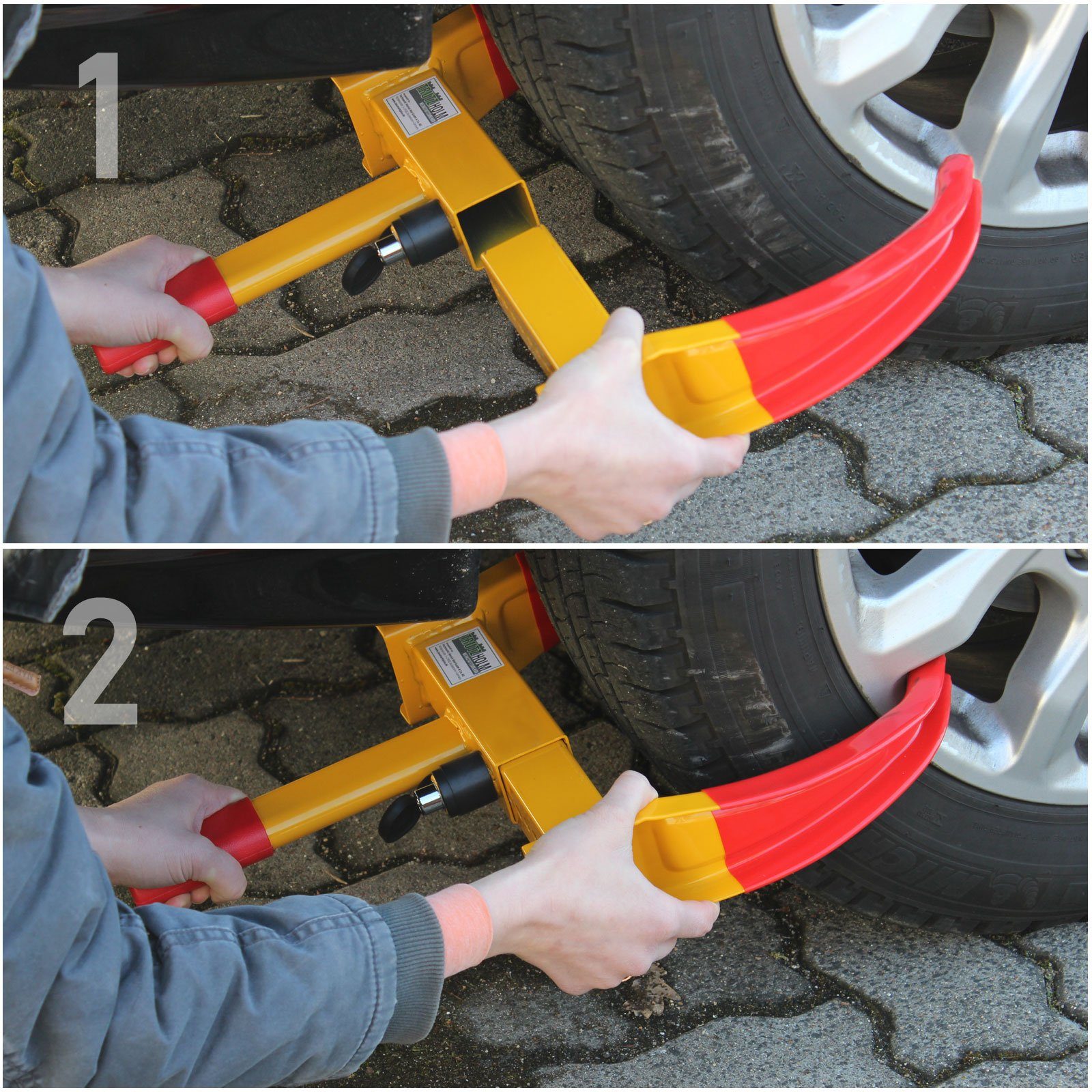 TRUTZHOLM Radkralle Parkkralle mit Sicherheitsschloss,Reifenkralle Diebstahlsicherung (Produkt)