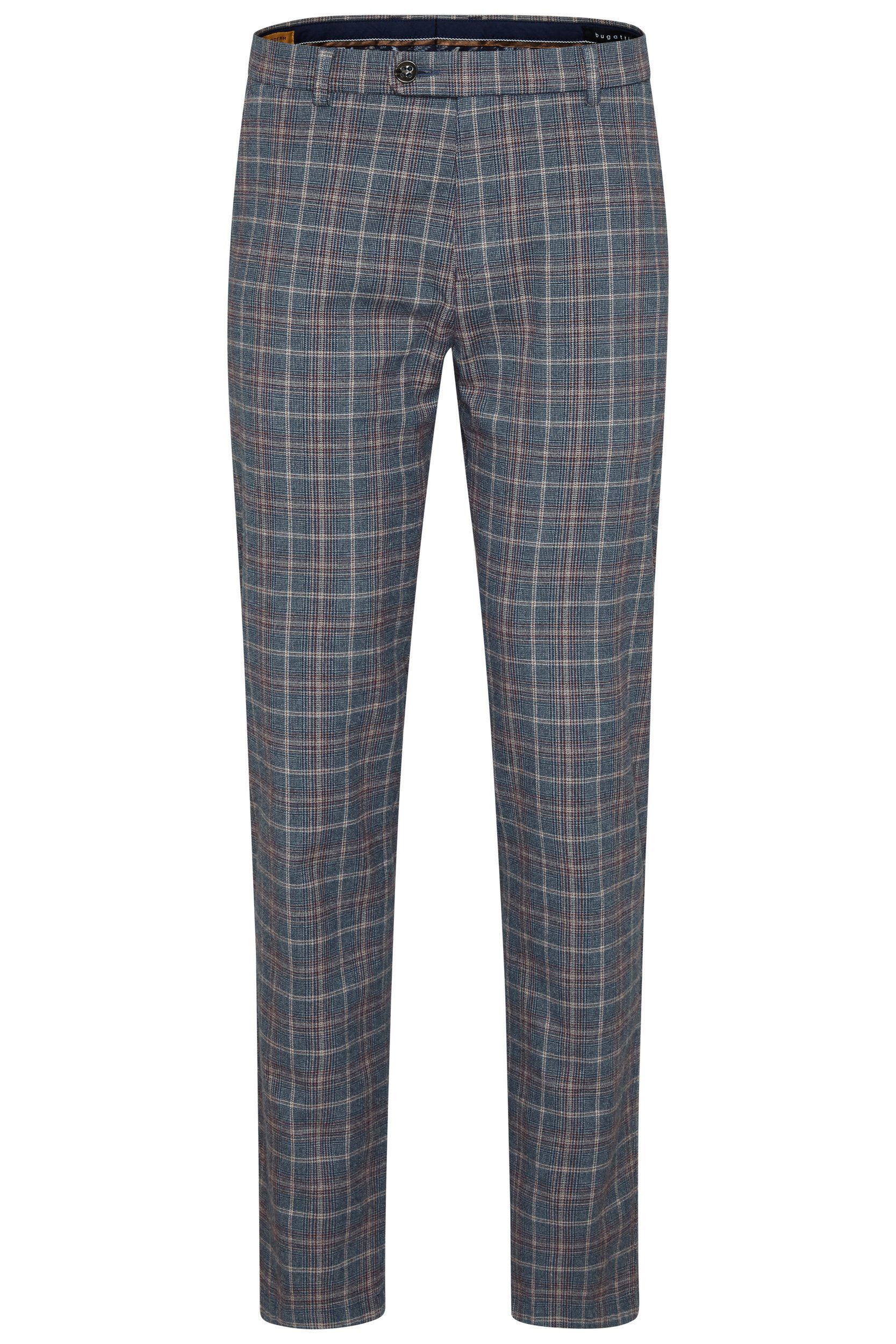 bugatti Chinohose mit klassischem Karomuster günstig online kaufen