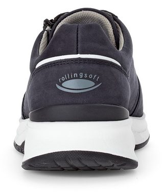 Gabor Rollingsoft Sneaker mit Außenreißverschluss, Weite G, Freizeitschuh, Halbschuh, Schnürer
