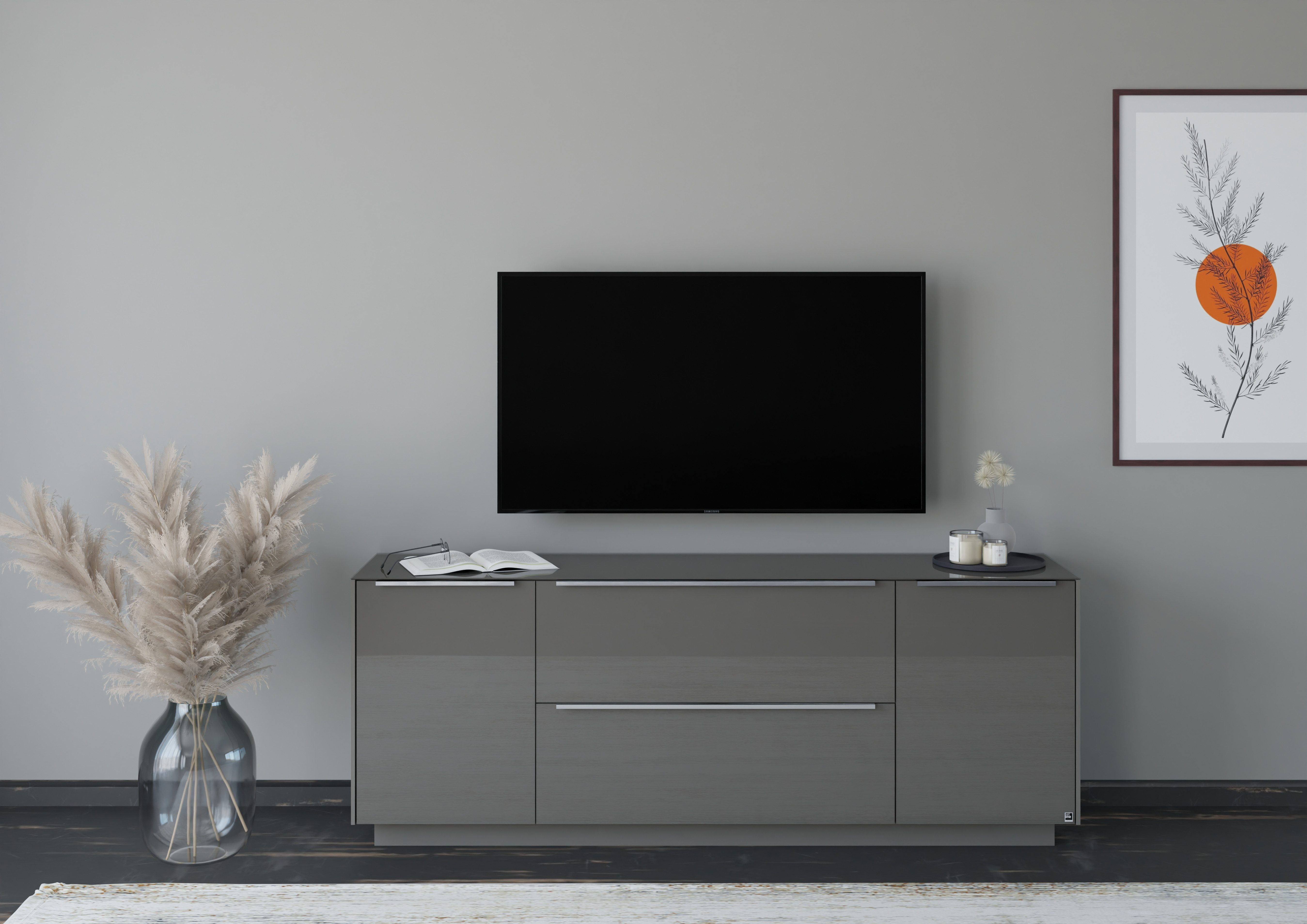 set one by Musterring Lowboard Reno (1 St), Mit Sockel in diversen Farben, 71 cm Höhe & Farbauswahl