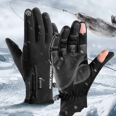 Buling Fahrradhandschuhe Wintersport warme Handschuhe für Männer und Frauen Wasserdicht, kältedicht und rutschfest zum Fahren und Radfahren
