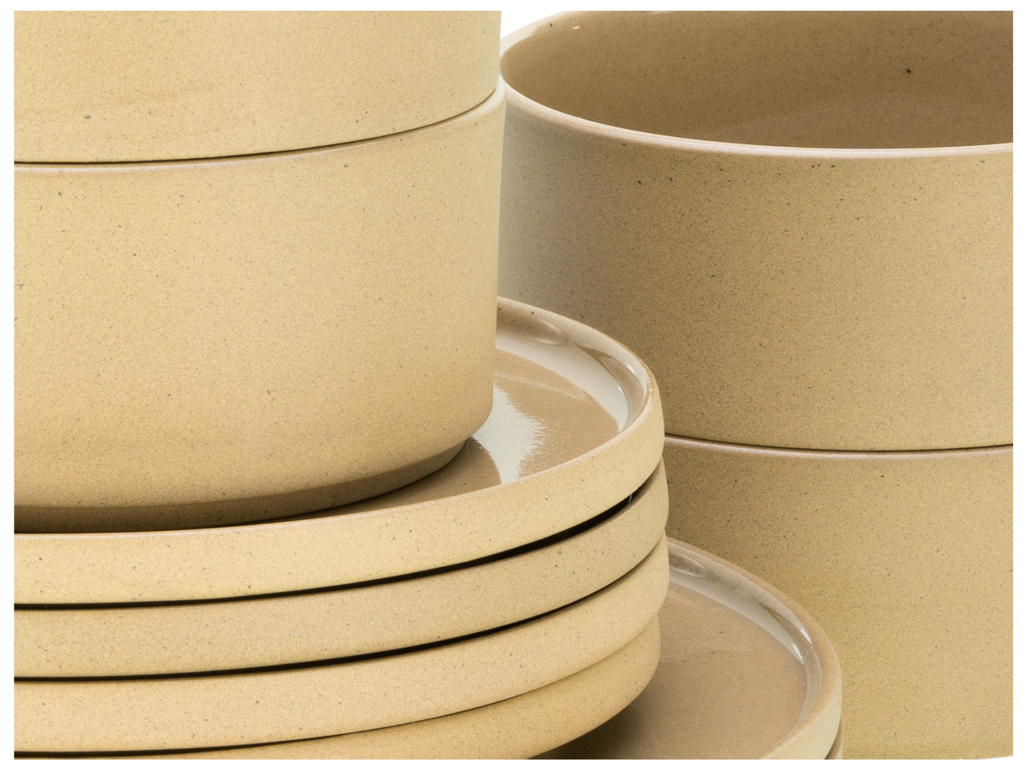 CreaTable Schale Futuro, Steinzeug, (Set, 4-tlg), Müslischale, Salatschale, Snackschale, Dipschale, Ø 14 cm