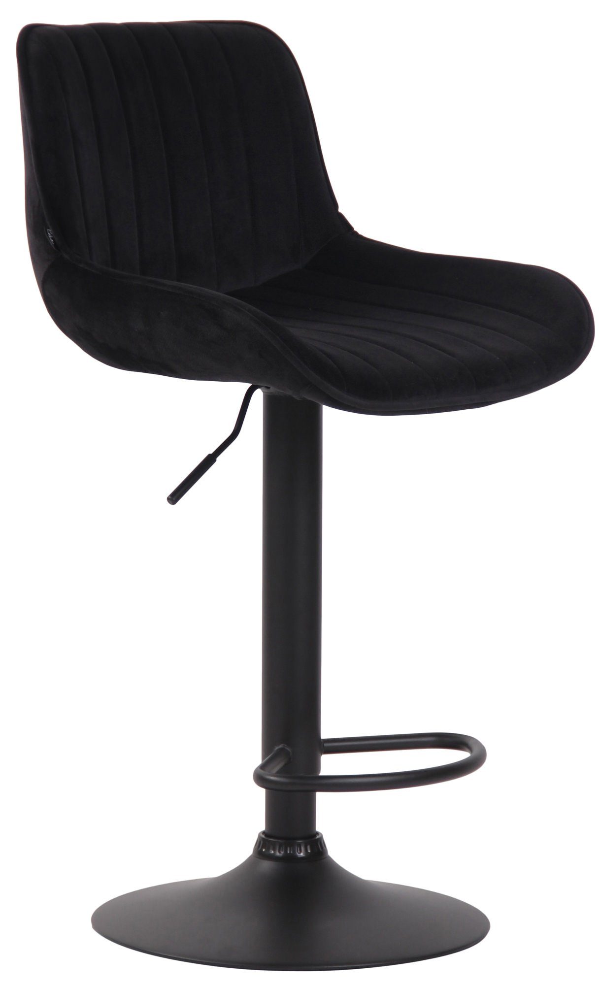 Barhocker Barhocker Lentini Samt schwarz