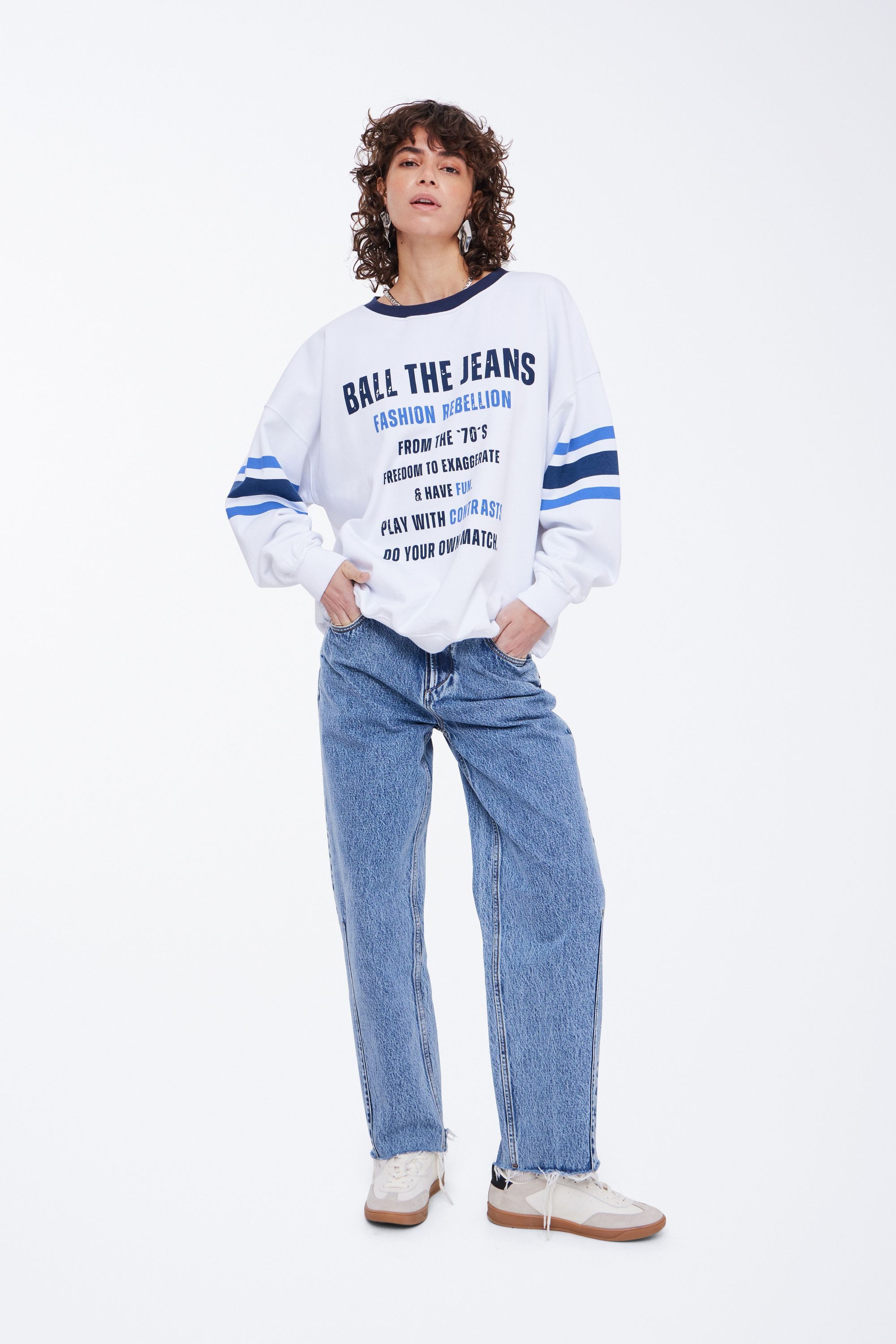 BALL Rundhalspullover BAREBELLION SWEAT lässiges Sweatshirt günstig online kaufen
