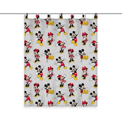 Gardine Gardine Vorhang Fertiggardine Disney Minnie & Mickey 140 x 160 cm, Disney