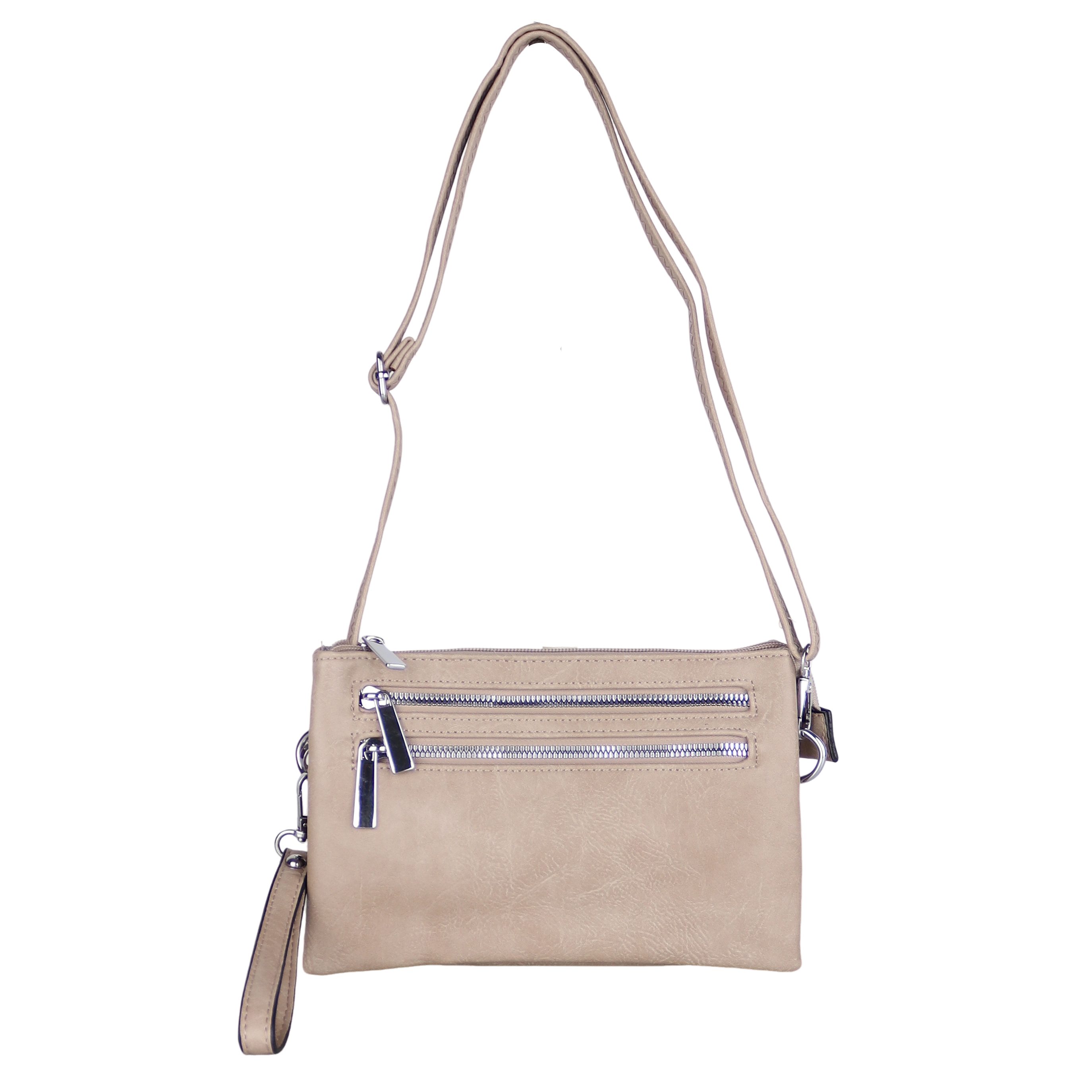 Umhängetasche Damen, Veganleder Crossbody Tasche Bag, Schultertasche